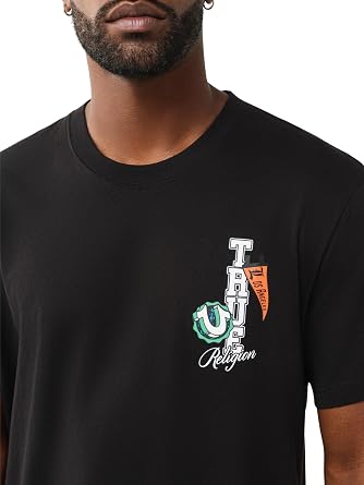 True Religion Men's Ss Hs Pennants Tee