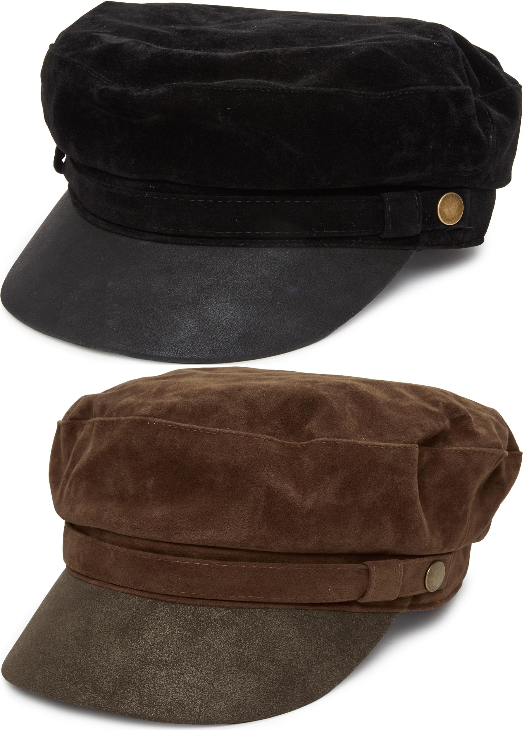 Funky Junque Greek Fisherman Newsboy Cap, Cotton Captains Bakerboy Hat