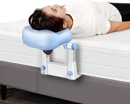 2026 Upgraded Massage Headrest for Bed, Adjustable Bed Massage Head Holder, Massage Face Cradle Home Massage Kit with Memory Foam Massage Pillow Face Down