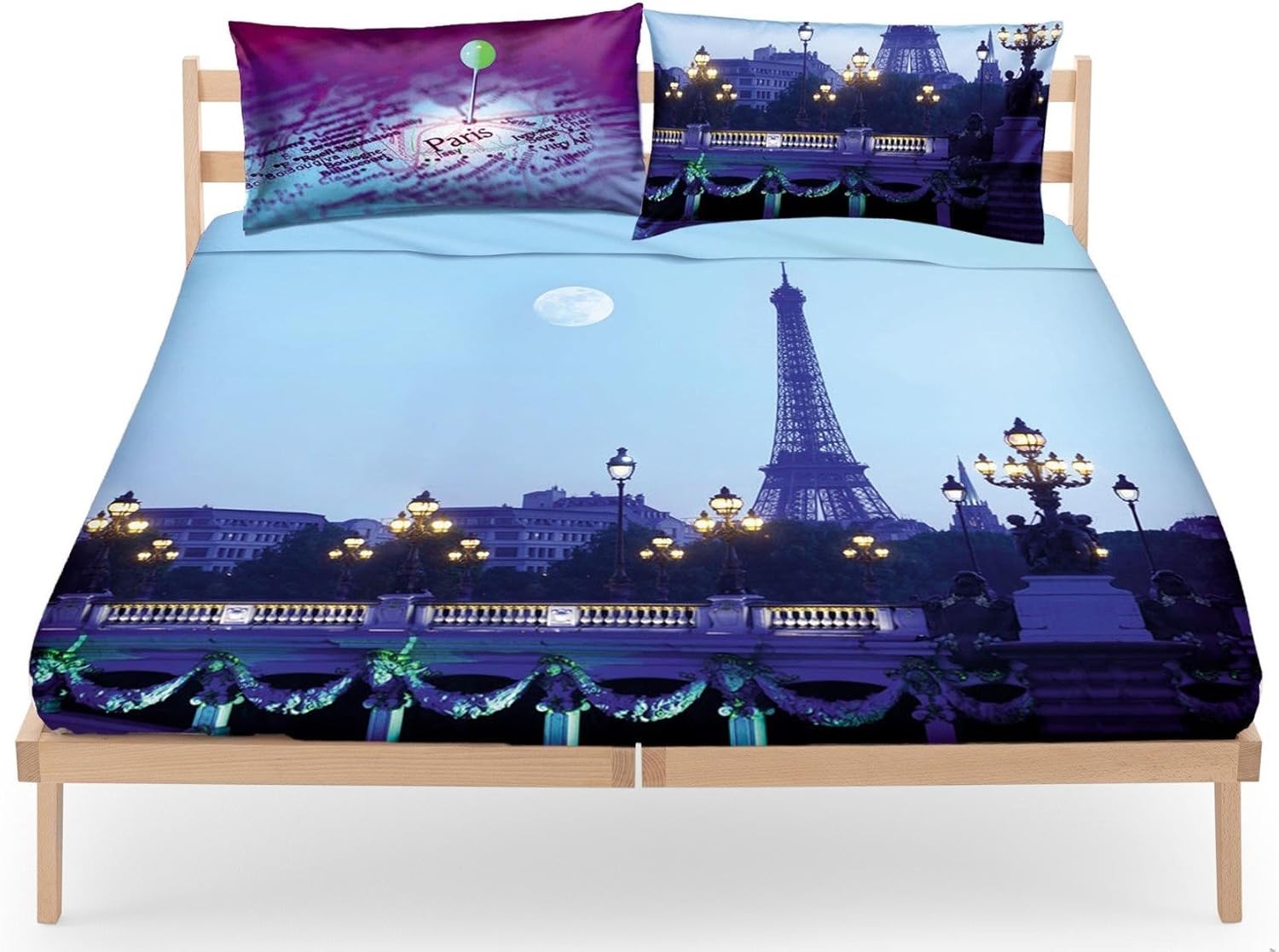 ÄNGSNEJLIKA Funda Nórdica+funda(s) De Almohada, Azul Oscuro/azul Claro, Tamaño Twin