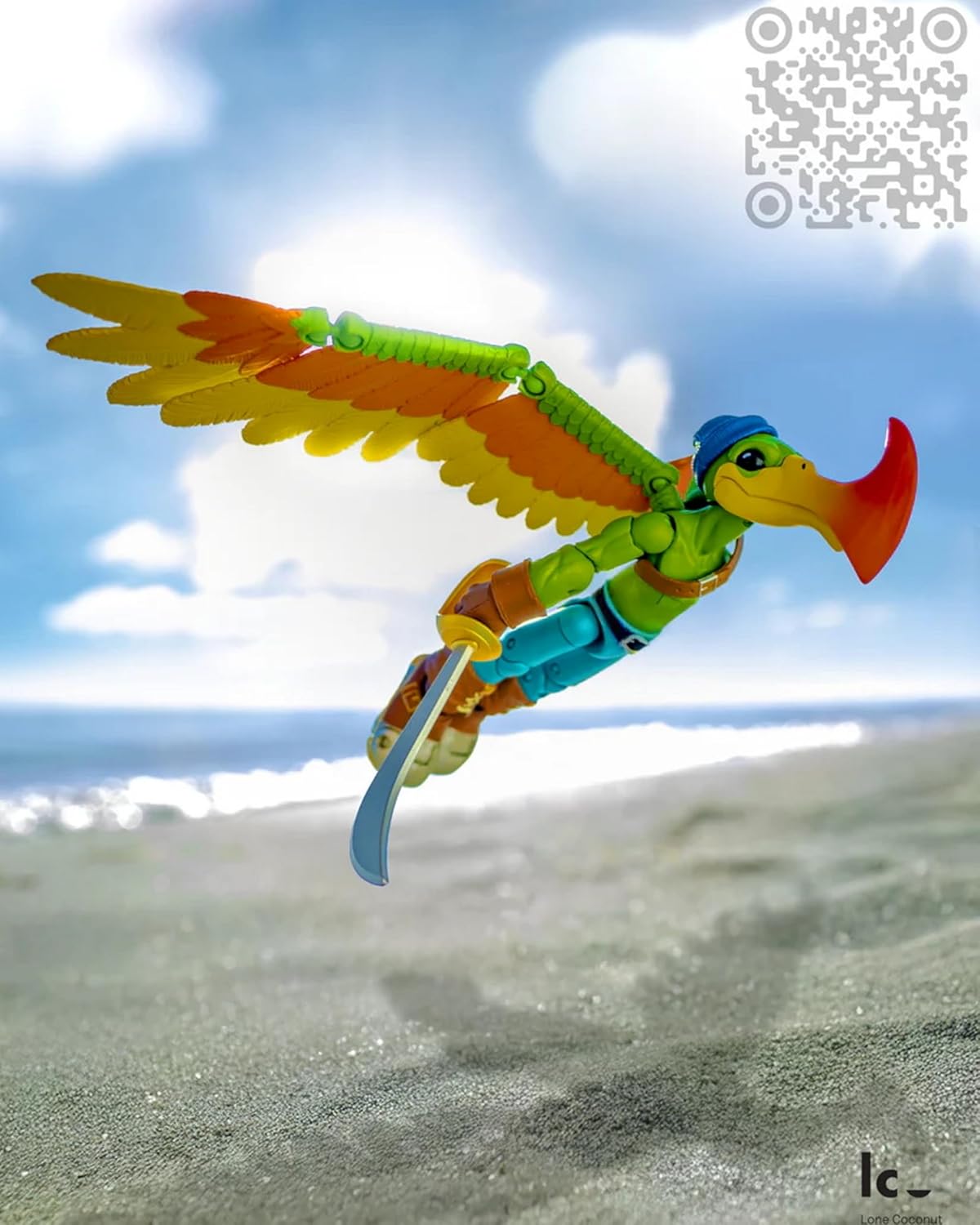 Plunderbeak Raider Flynch Bird Pirate Action Figure Toy image 3