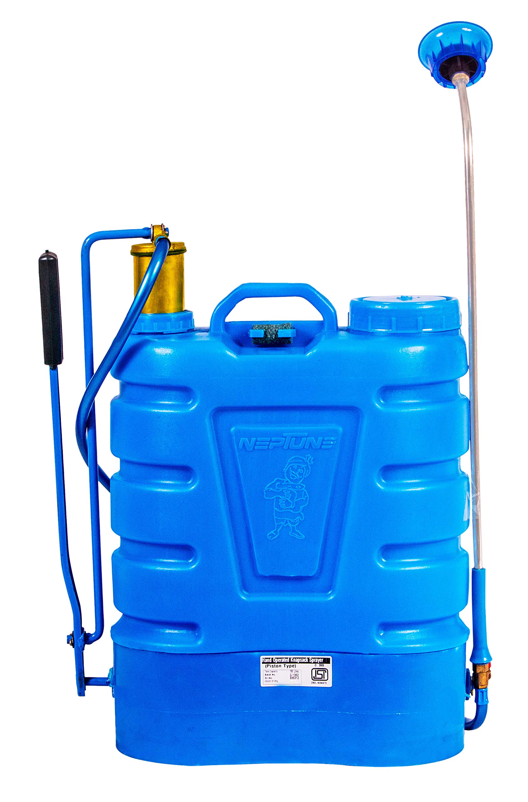 NEPTUNE SIMPLIFY FARMING HDPE and Brass Hand Operated/Manual Knapsack/Backpack Agricultural/Garden Sprayer, 16 litres, Blue (B00WGAXZAE) Amazon Price History, Amazon Price Tracker
