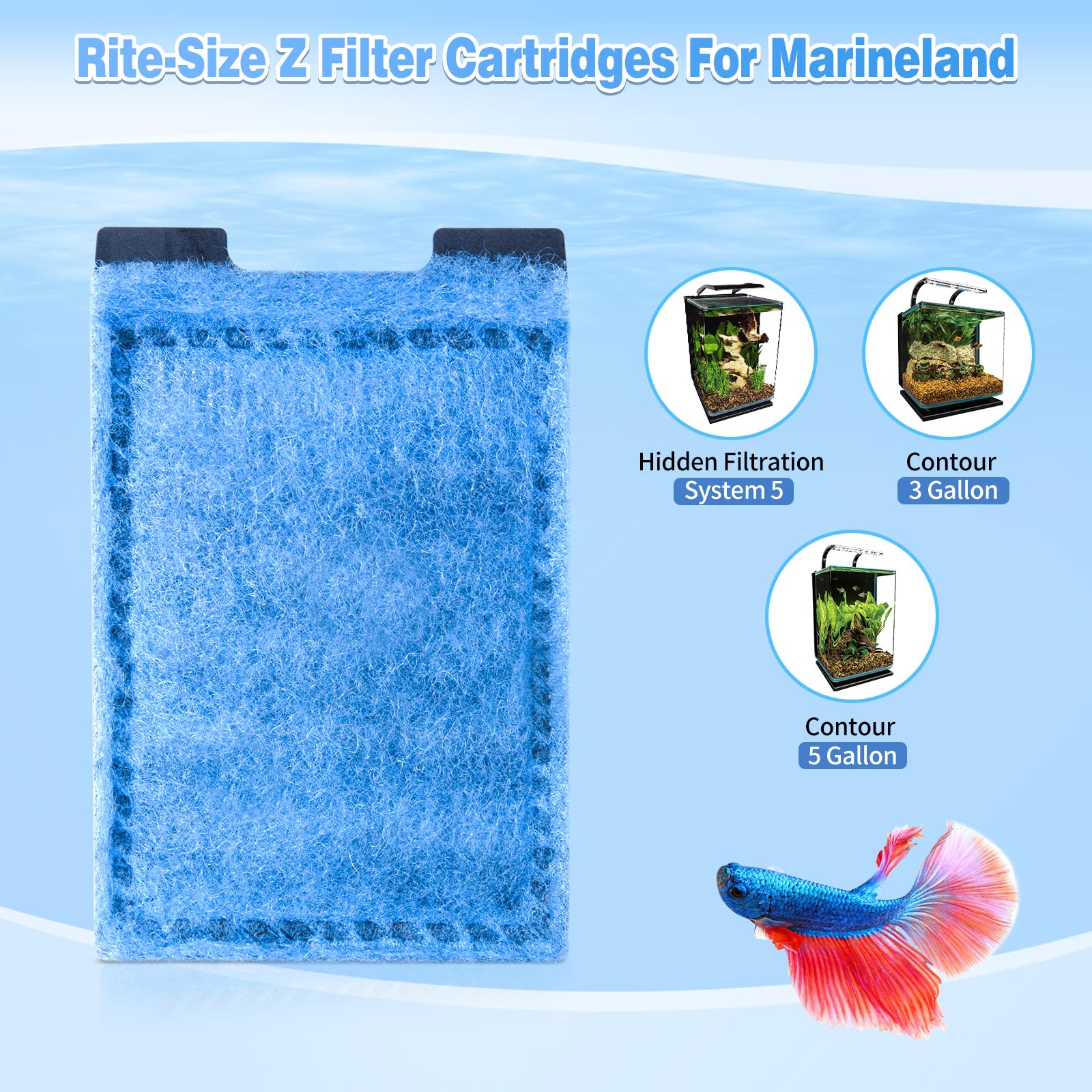 Umlecoa 8/16/32 Pack RiteSize Z Filter Cartridges For