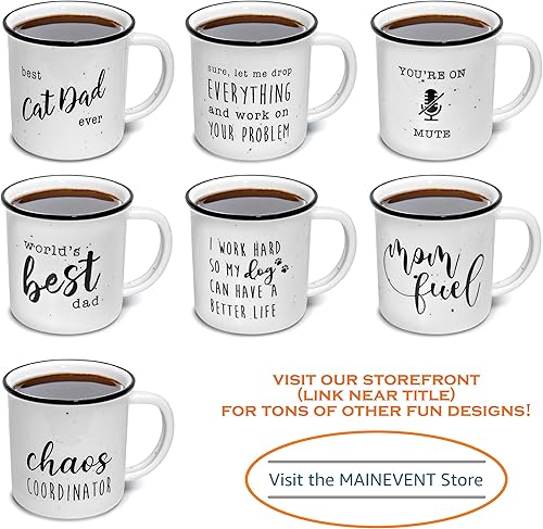 Miniatura 6 de Taza de café divertida con texto en inglés "I Survived Another Meeting That Should Be An Email Mug I Survived A Meeting" "I Survived Another