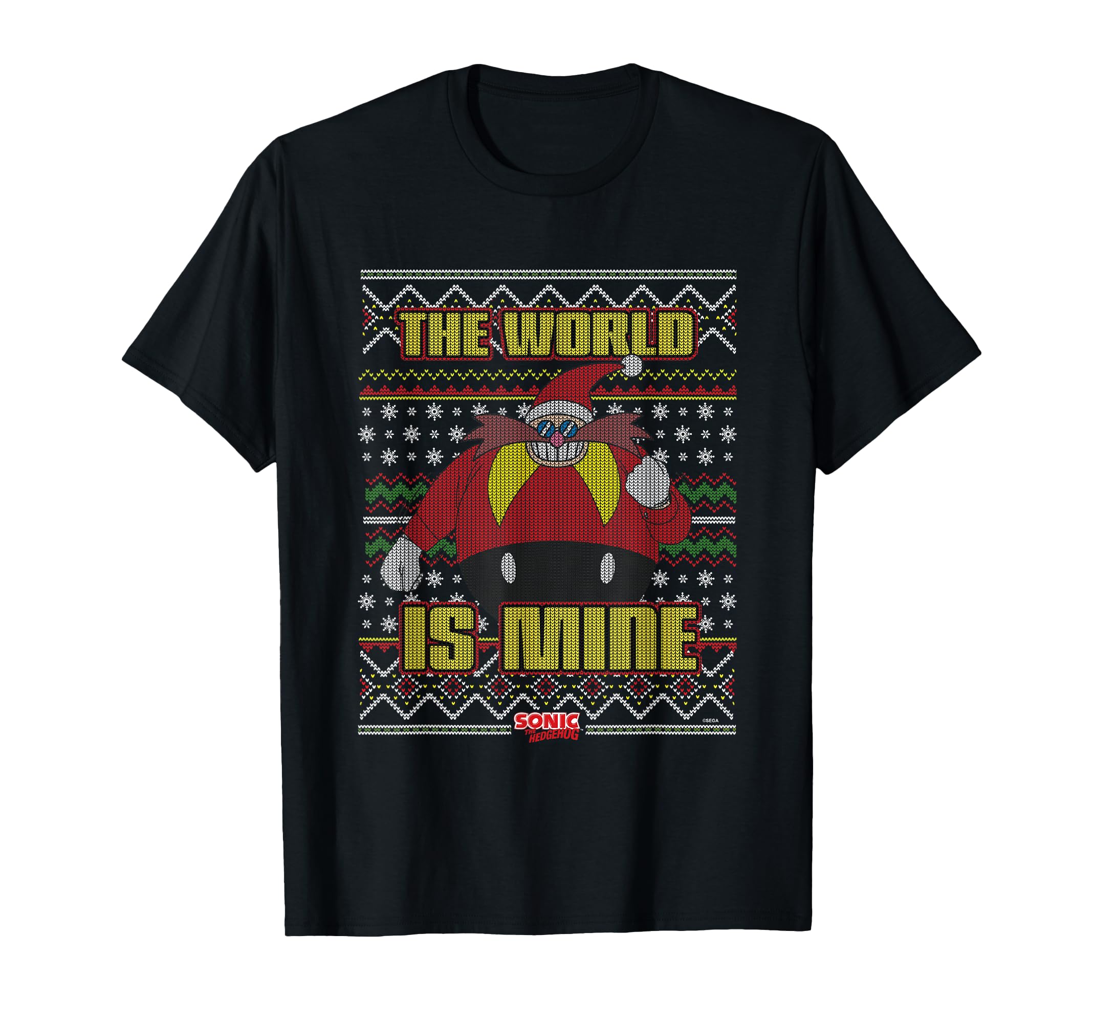 Sonic The Hedgehog Christmas Doctor Eggman Ugly Sweater T-Shirt