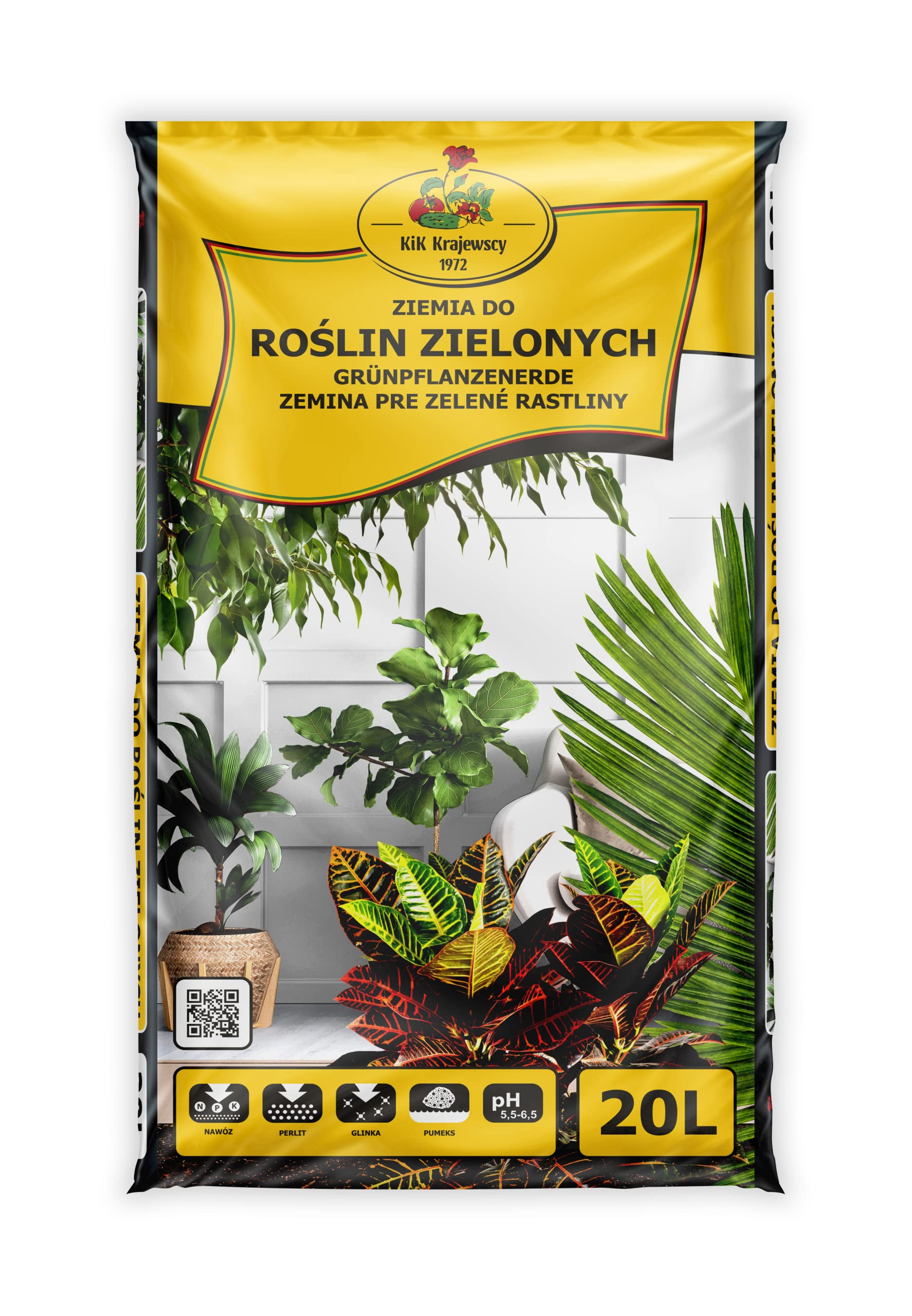 Ziemia do domowych zielonych, jukk, palm, inne 20L