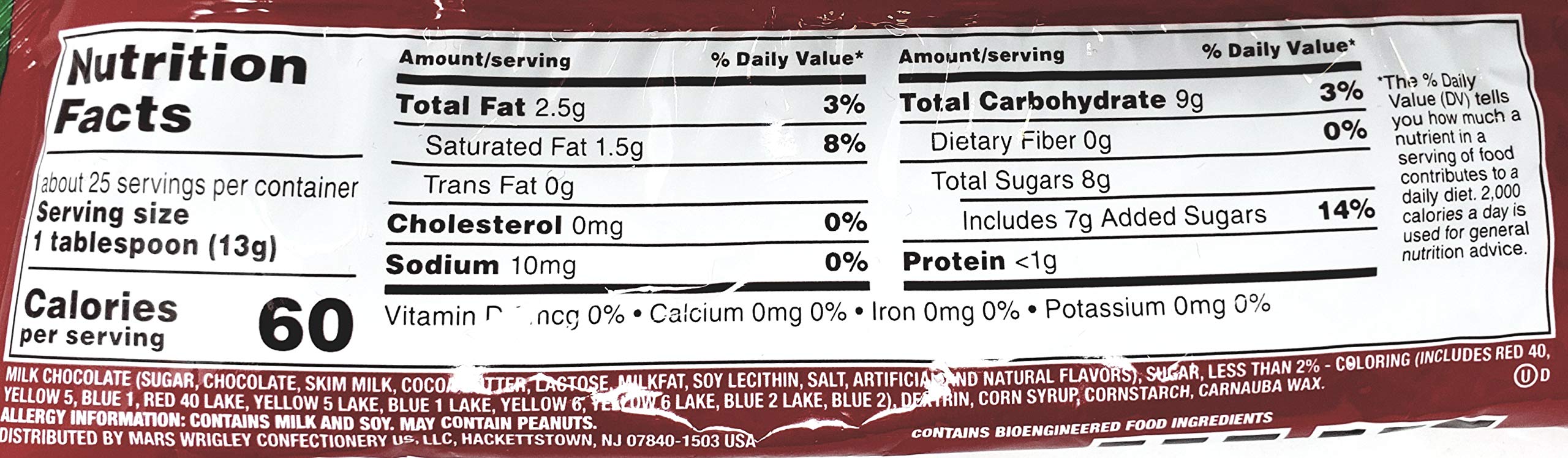 M&MS Seasonal Variety Pack 4 Bags 35.08 Ounces Mint Milk