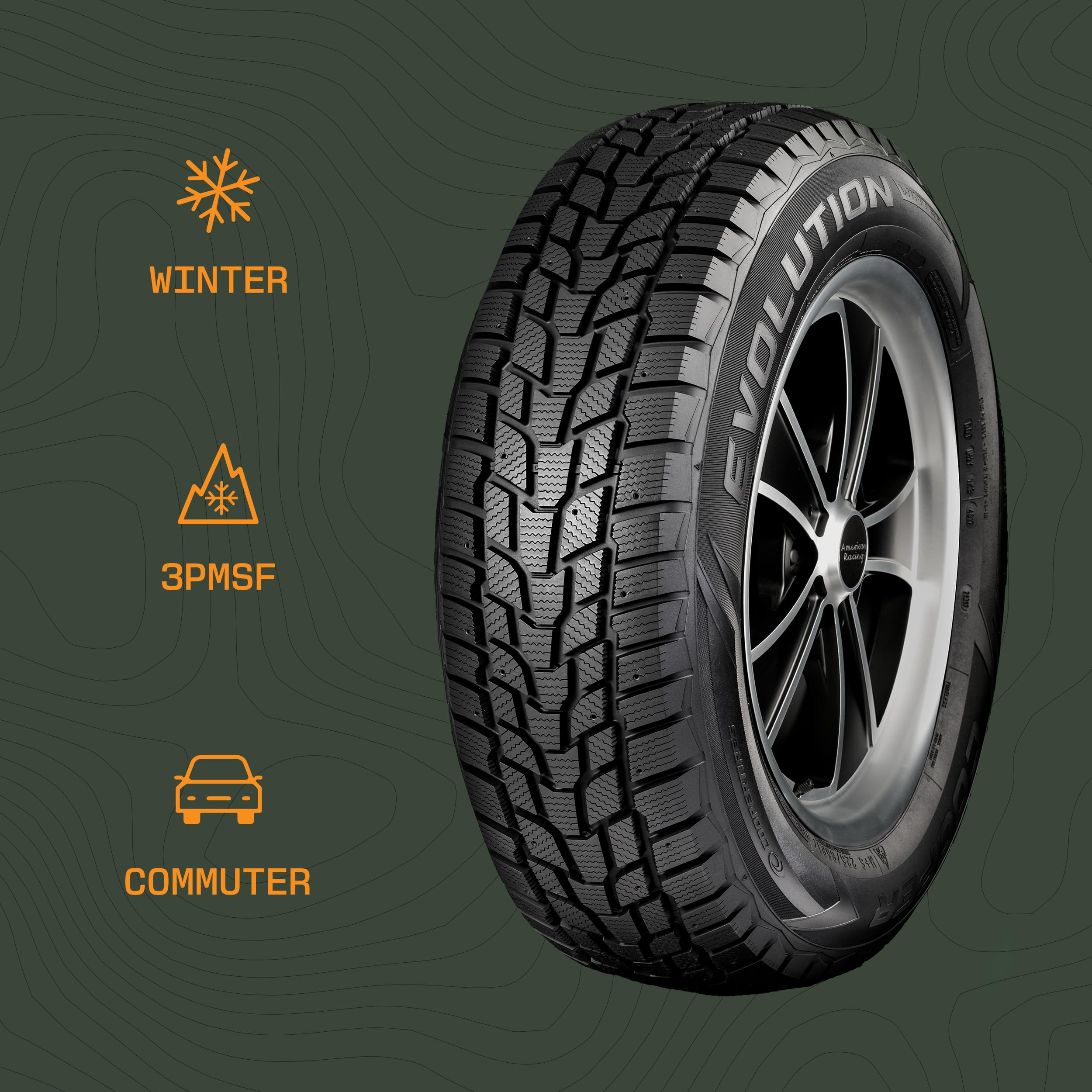 com: Cooper Evolution Winter 205&frasl;60R16 92T Tire