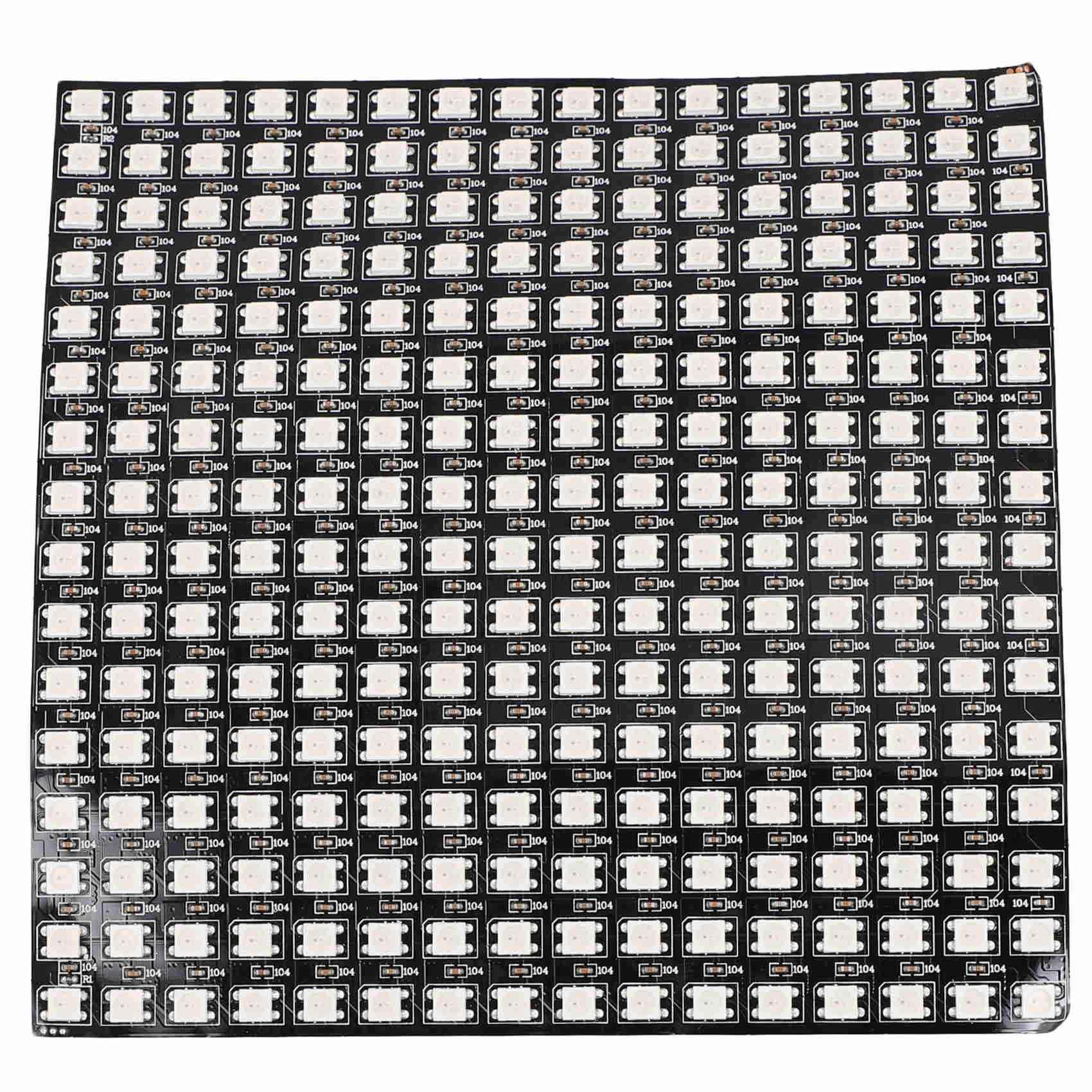 10X Pannello Matrice LED RGB WS2812 Indirizzabile Individualmente Flessibile per Display Video, DC5V (16x16)