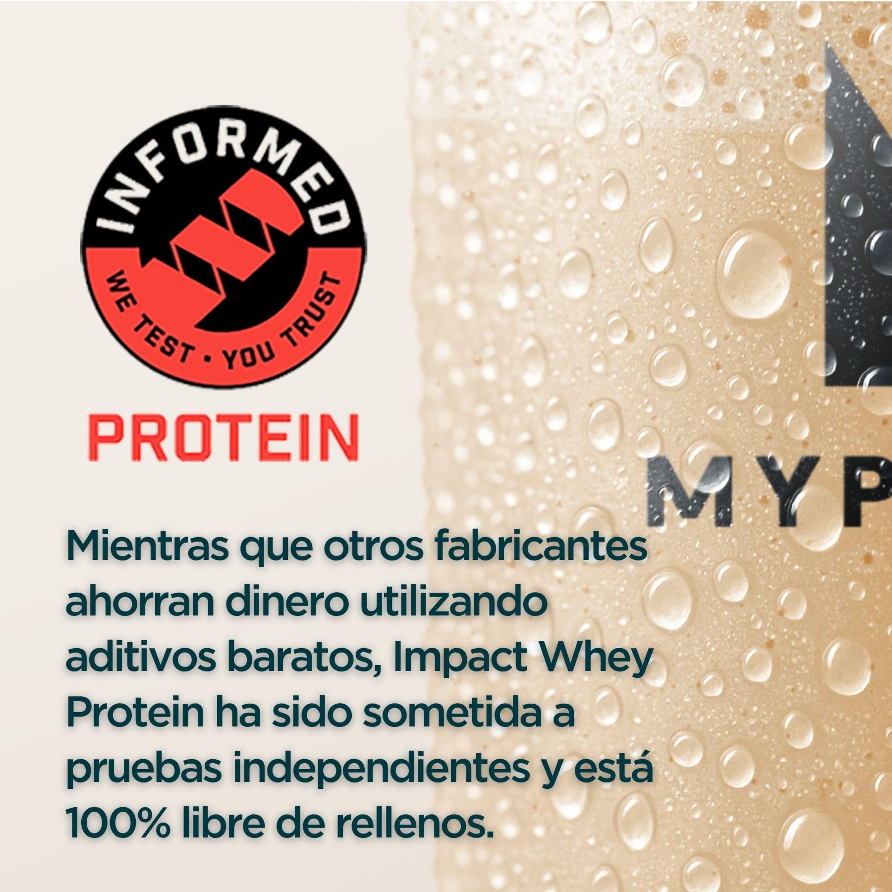 Myprotein Impact Proteína de suero en polvo - Chocolate natural | 30 porciones | Hasta 23 g de proteína por porción | Bajo en grasas y azúcares | Ideal para el crecimiento muscular