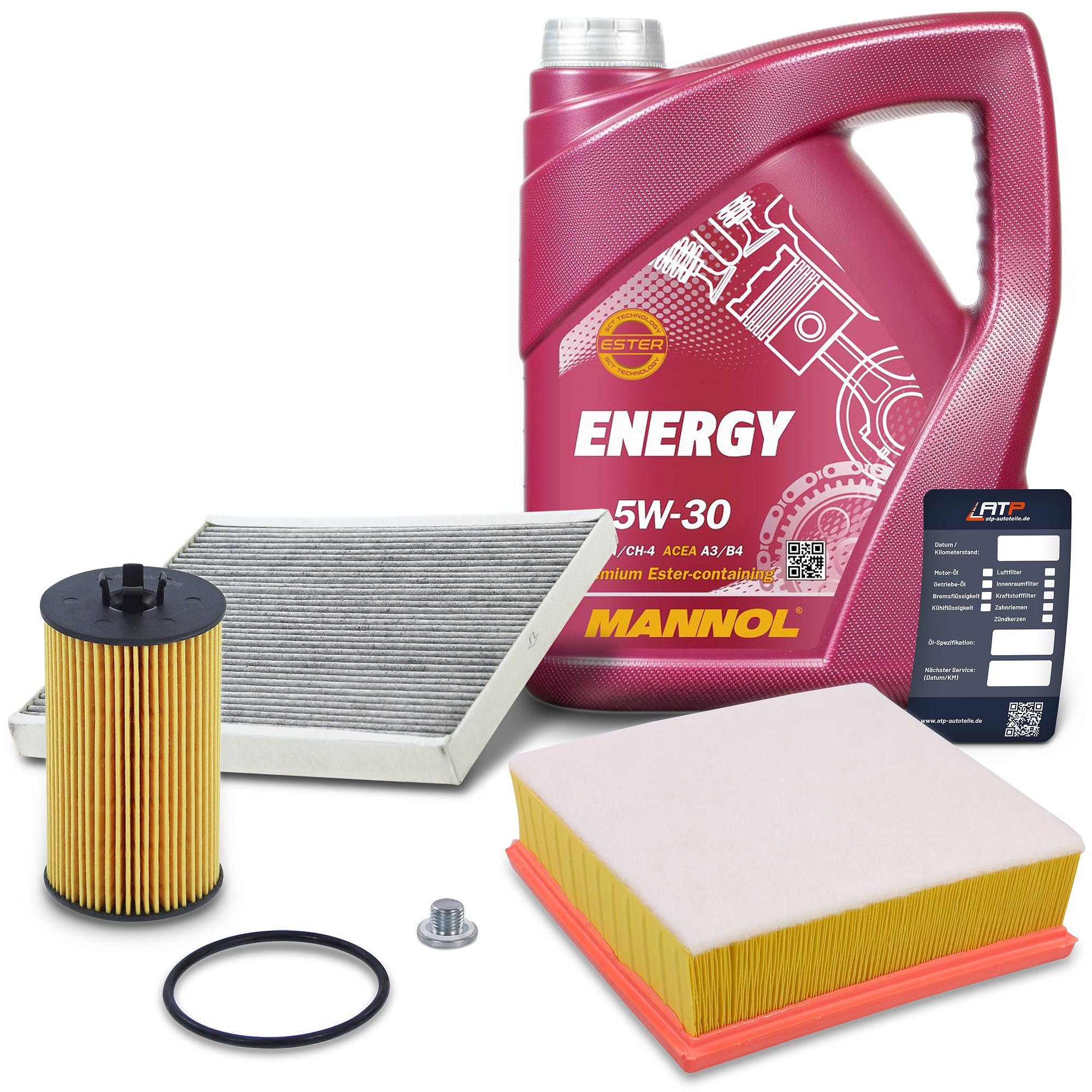 Inspektionspaket Filterset mit 1x Ölfilter, 1x Innenraumfilter,