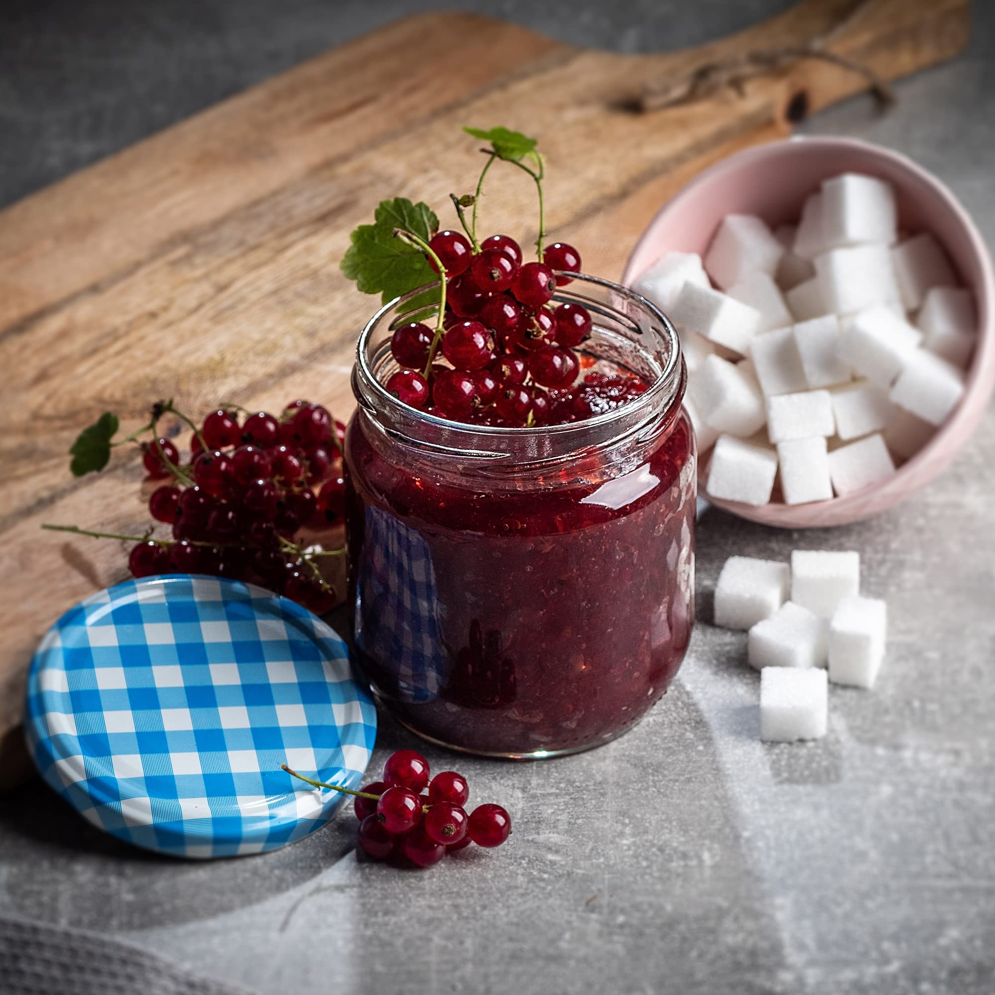 KADAX Lot De 20 Petits Bocaux à Confiture, Ronds, 200 Ml, Diamètre : 66 Mm, Pour Miel Et épices