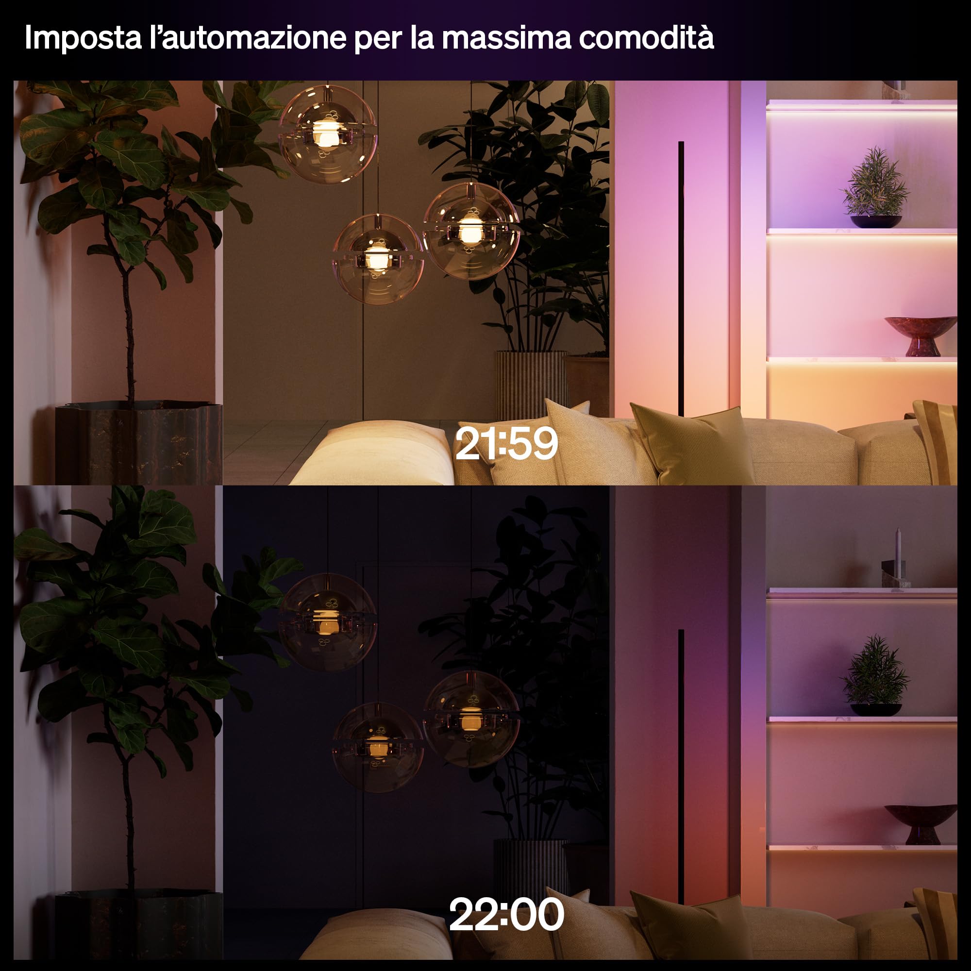 Philips Hue Interruttore con cavo e dimmer, 1 pezzo, per luci non smart, timer e programmazioni, connessione affidabile, app, comandi vocali, funziona con Apple Home, Google Home, Alexa