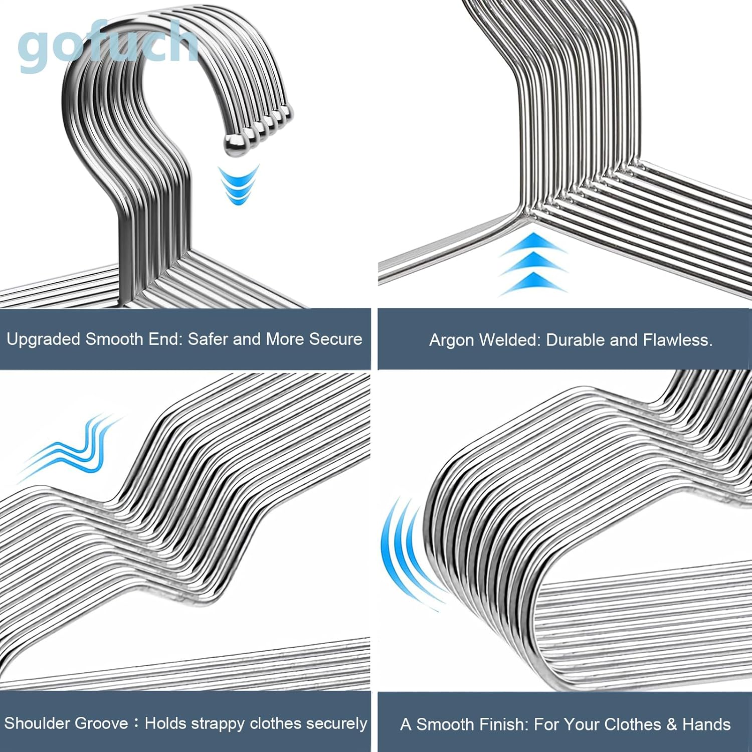 Wire Coat Hangers 150 Pack Strong Heavy Duty Stainless Steel Metal Ultra Thin Space Saving Clothes Hangers 16.5 Inch