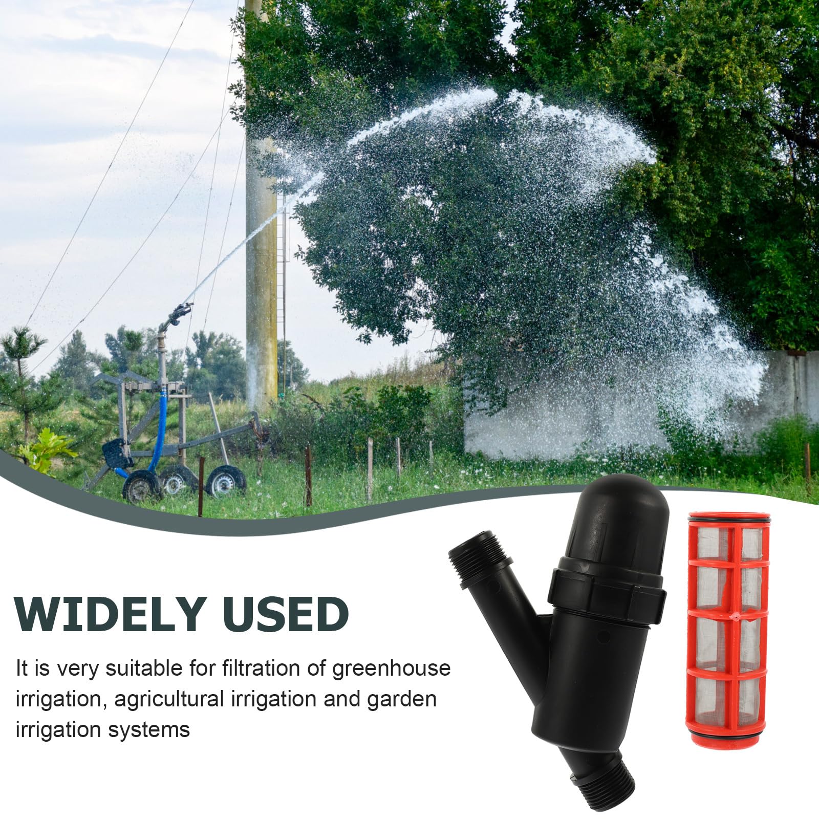 Yardwe 4pcs Irrigazione Filtro Idroponica y Filtro Irrigazione Regolatore di Pressione Irrigazione Filtro Acqua Filtro Y Forma Irrigazione Sistema di irrigazione Filtro 3/4 Drip Setaccio Accessori in