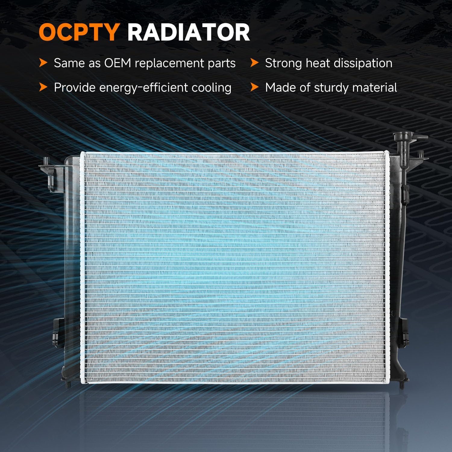 OCPTY 13150 Radiator Replacement for 2011-2015 Hyundai Tucson 2.0L 2010-2015 Hyundai Tucson 2.4L 2011-2016 Kia Sportage 2.4L Auto Parts