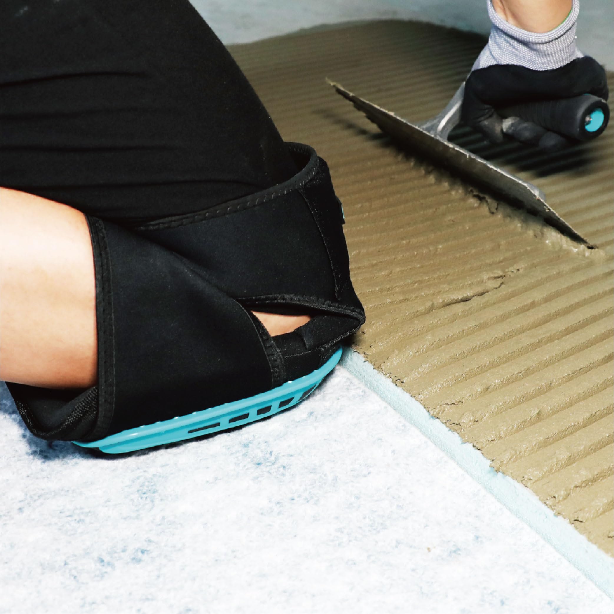 BIHUI Genouillères de travail coussinets en gel et tissu respirant – Conçus pour travailler sur le carrelage, la maçonnerie et la construction – Protection et confort pour les genoux.