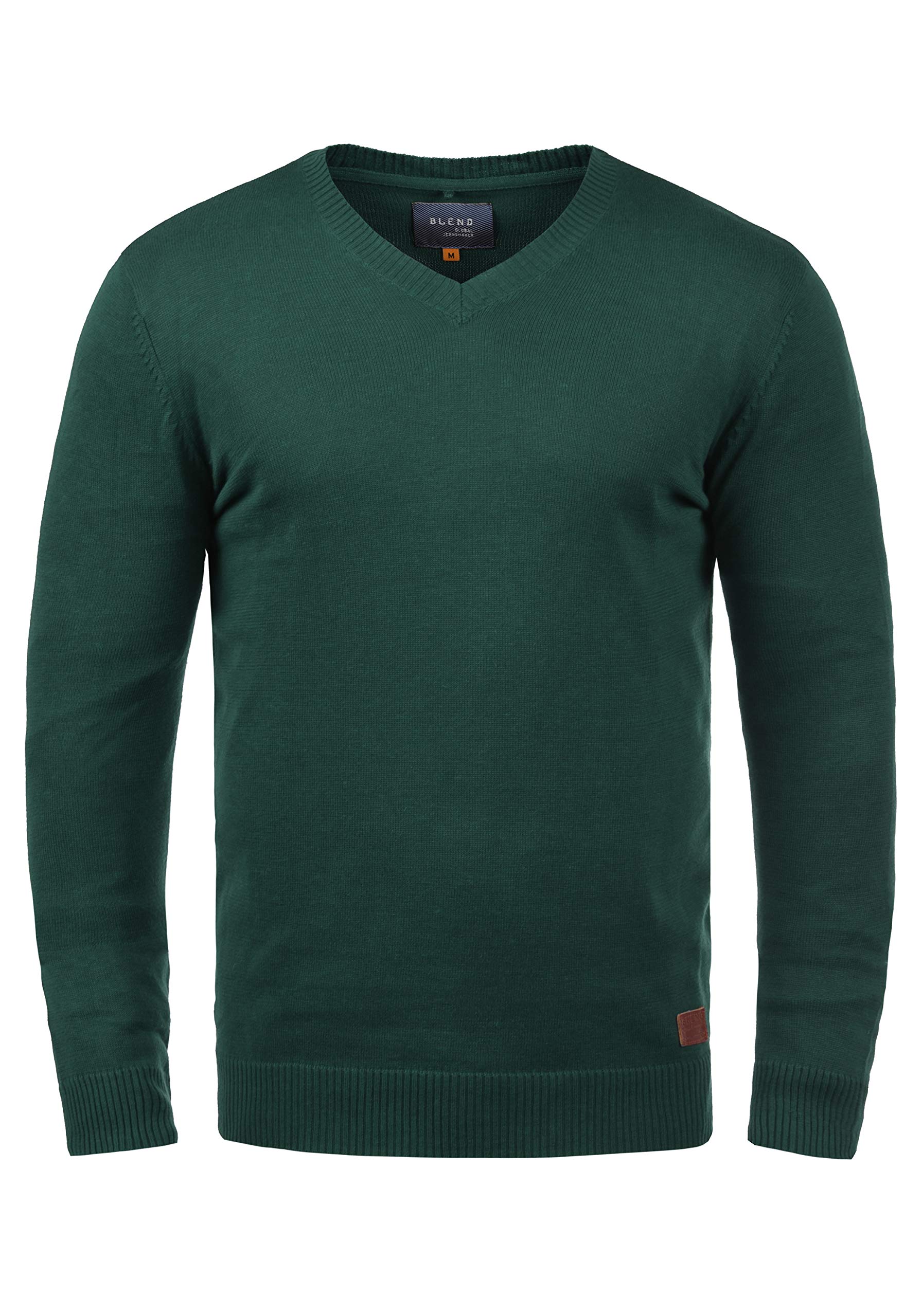 Blend BHLasse Herren Strickpullover Feinstrick Pullover mit V-Ausschnitt Baumwollmischung Regular fit