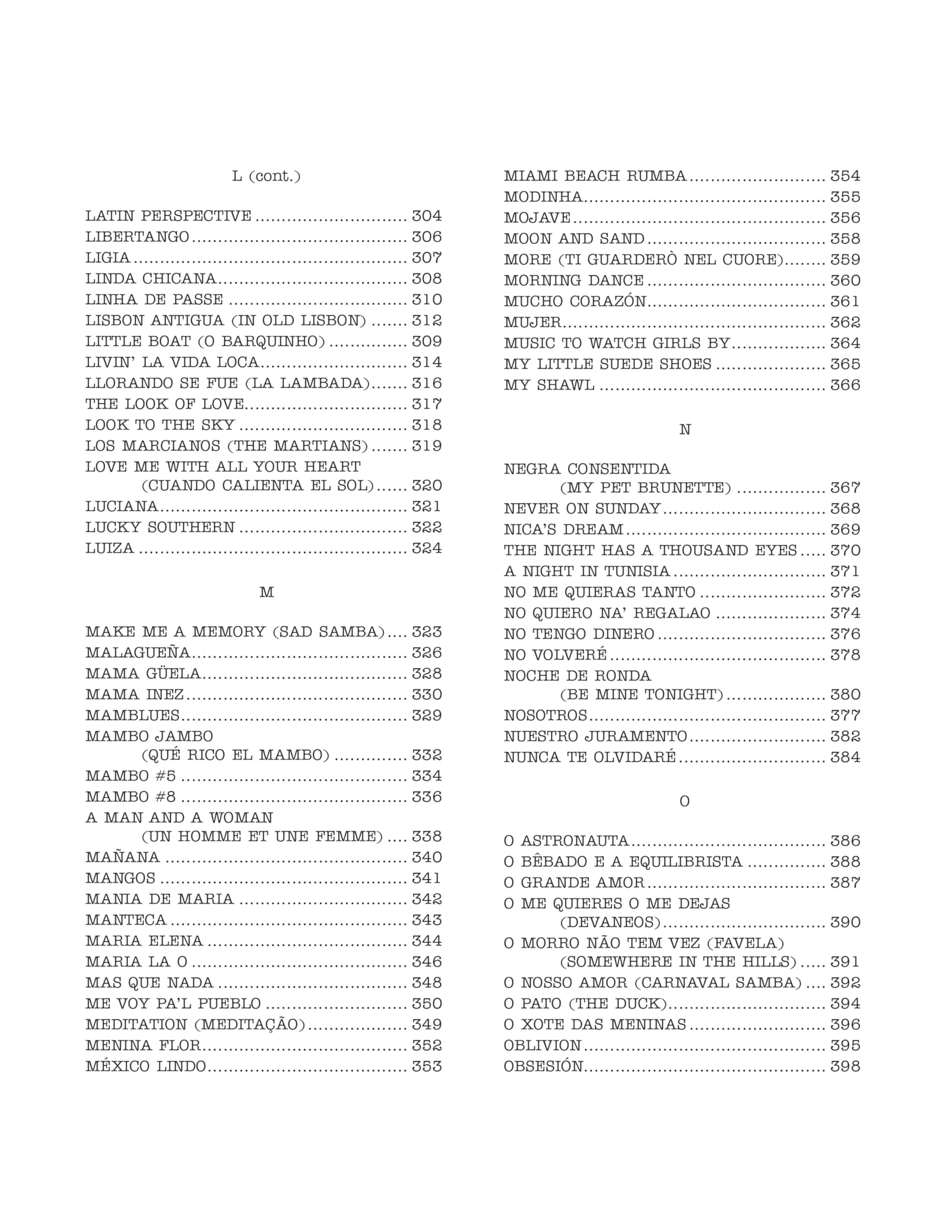The Real Latin Book: C Instruments