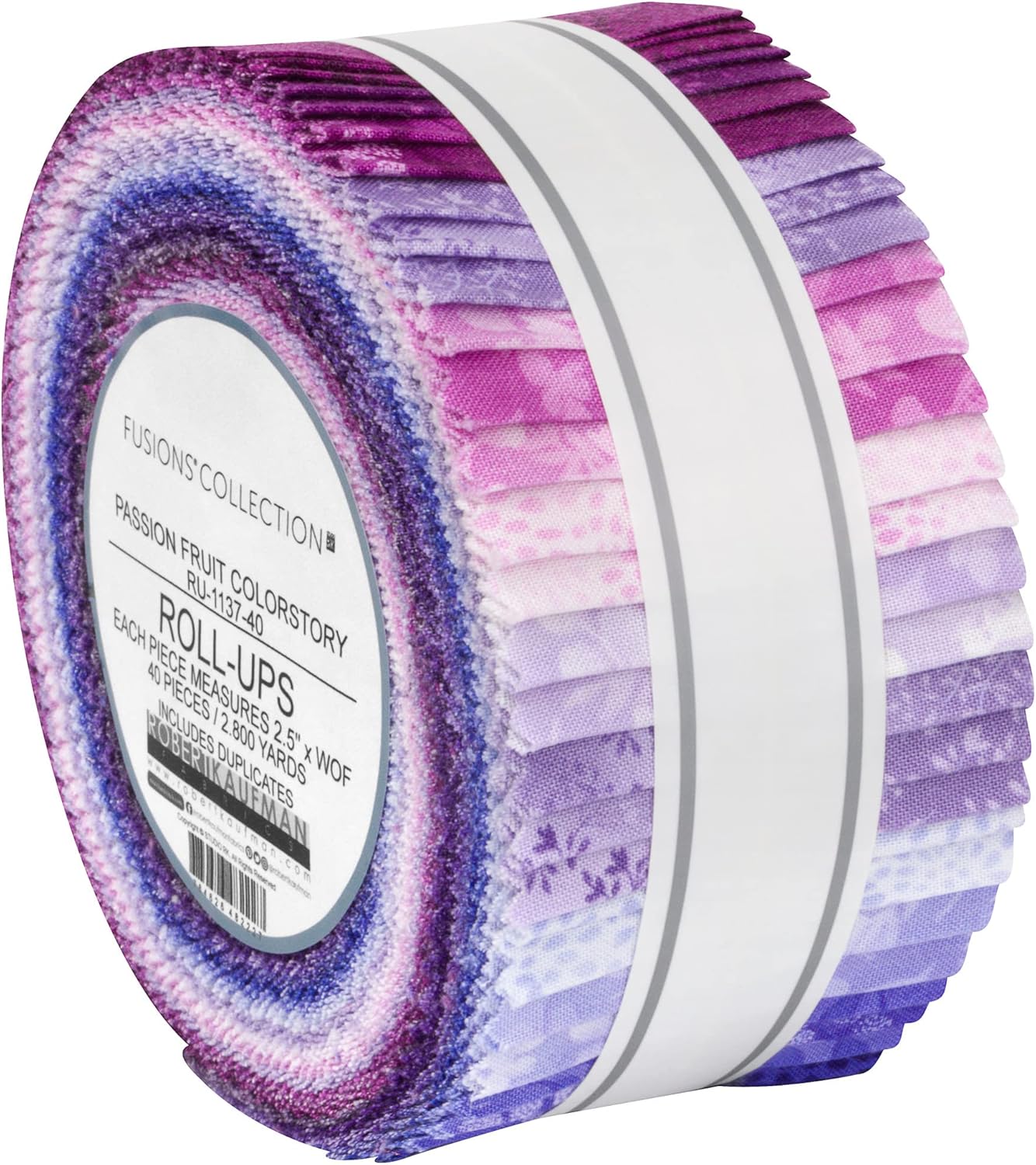Fusions Passionfruit Roll Up 40 2.5inch Strips Jelly Roll