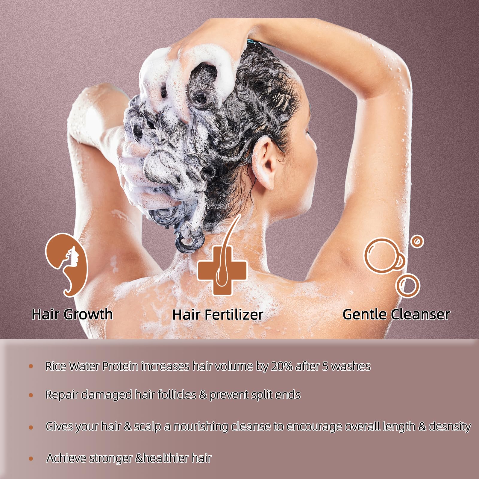 Duoffanny Shampoo Bar Conditioner for Hair Growth Cleanse Moisturize Nourish Strengthen Handcrafted Soap Safe Hair Care For Men & Women All Hair Types Plastic-Free 60g (Coconut) - Image 3