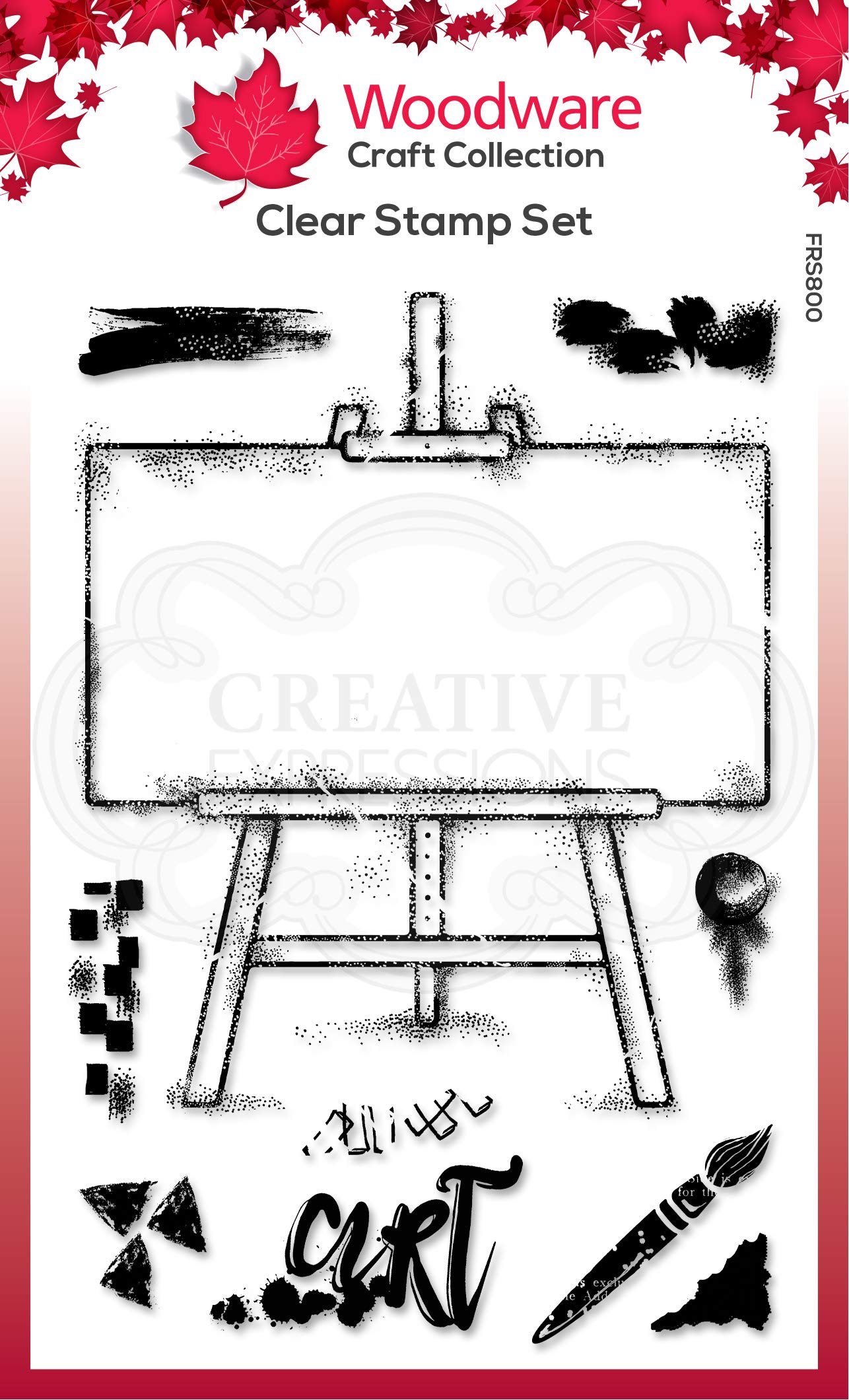 Francoise Collection - Clear Magic Stamp Set - Art Easel