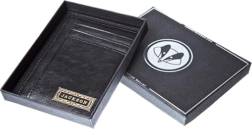 Vista 5 de Swanky Badger Carteras delgadas con bolsillo frontal, negro (Black Classic), Classic