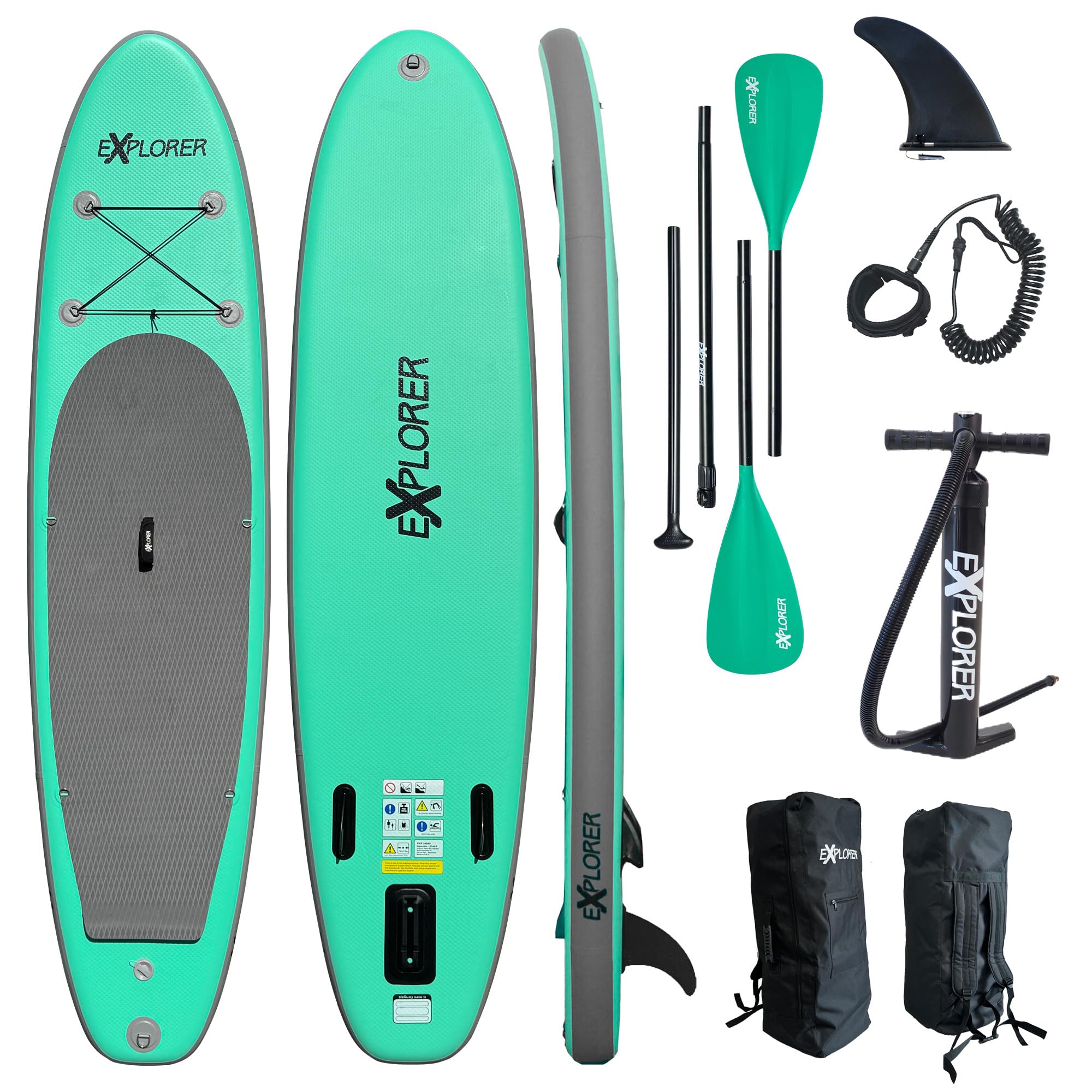 EXPLORER SUP Board Stand Up Paddle Surfboard aufblasbar Stand Up Paddling ISUP ALF2 320 cm