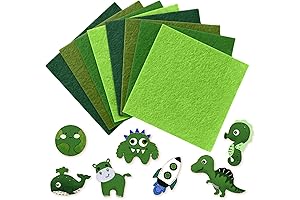 Hlonon 40Pcs Lime Green Felt Fabric Sheets