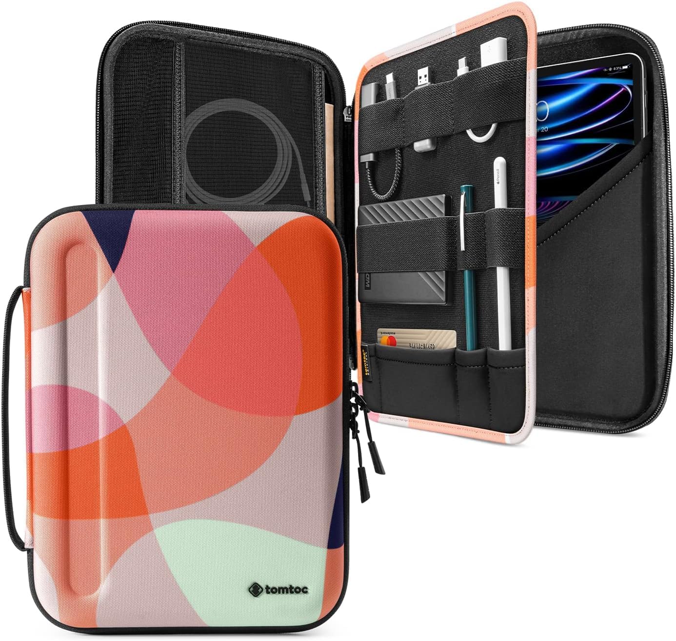 tomtoc Portfolio Case for 10.9-inch New iPad Air 5th Gen 2022, 11-inch iPad Pro M1&M2 2018-2022, 10.9-in/10.2-in iPad 10/9, Carrying Storage Sleeve Bag with Accessories Compartment (B0814VZF7F) Amazon Price History, Amazon Price Tracker