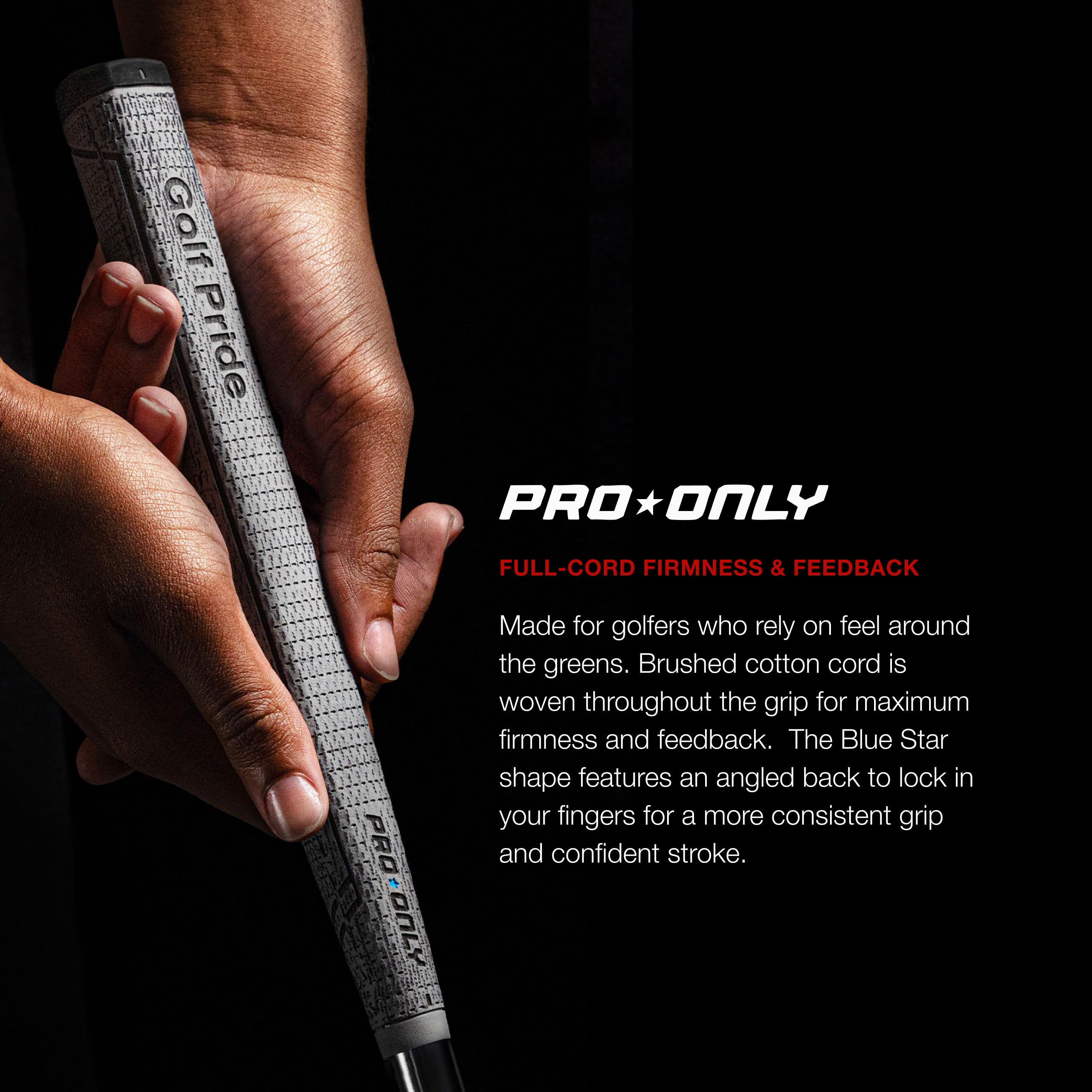 Golf Pride Pro Only Cord 81 cc blauer Puttergriff