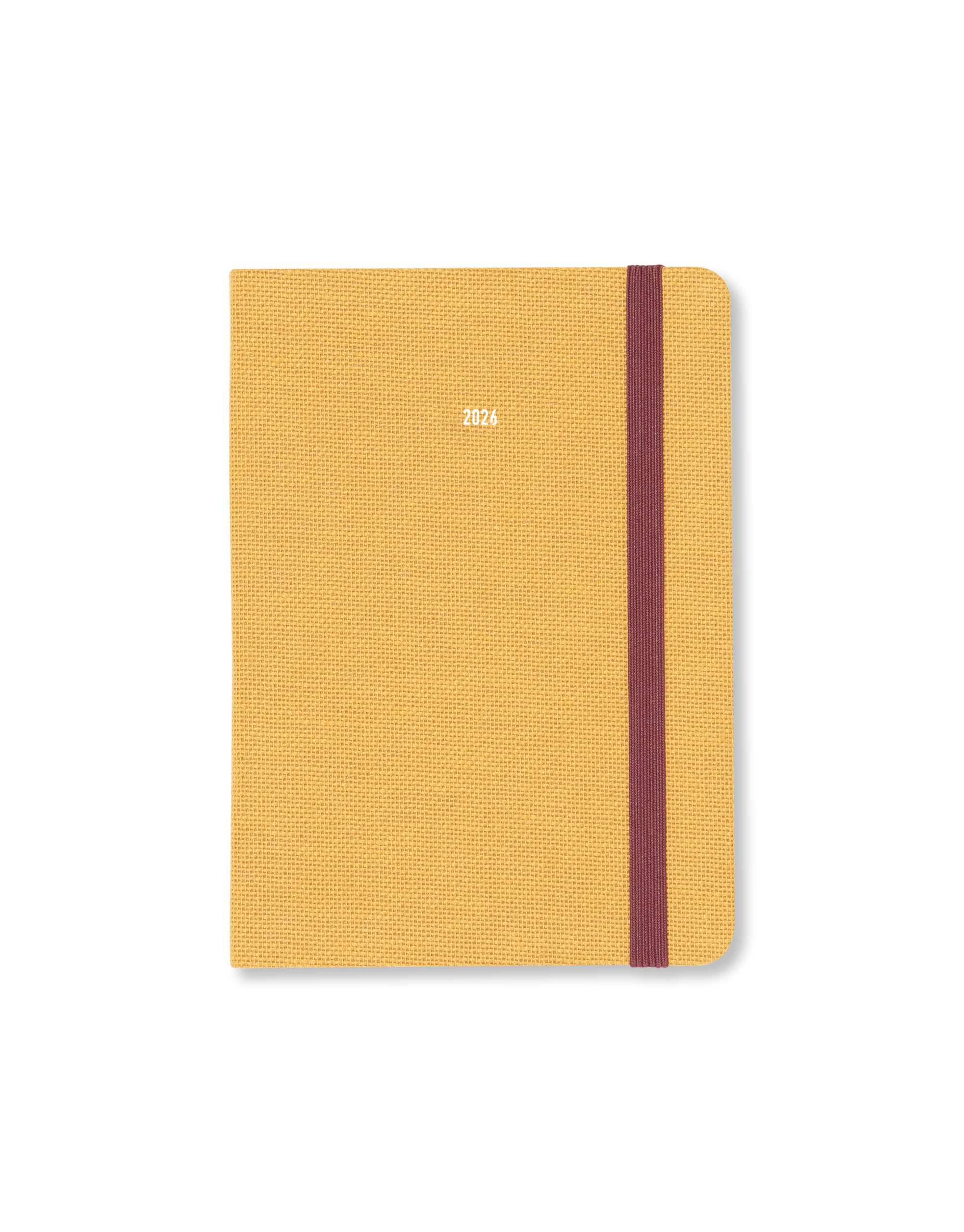 Letts of London Raw A6 week to view 2026 diary - Mustard 26-082314