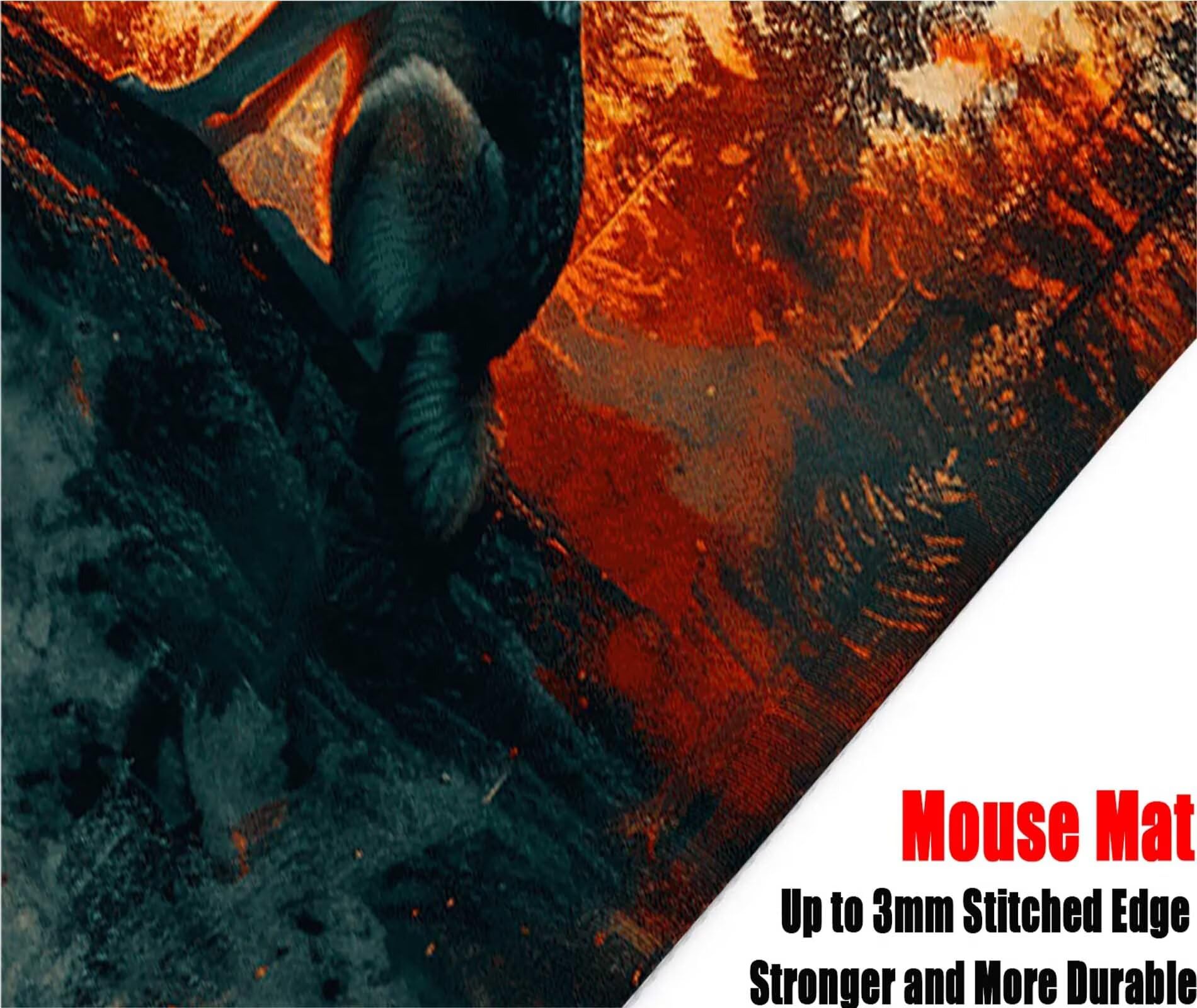 Selva Alfombrilla Ratón Lobo Alfombrilla Gaming XXL 1500 x 800mm, Impermeable Mouse Pad con Bordes Cosidos Tapete Escritorio con Base de Goma Antideslizante para Accesorios Gaming, Oficina -zzg25051Q
