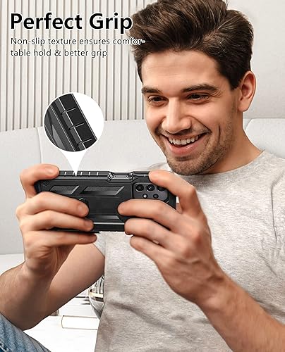 Miniatura 9 de FNTCASE Funda para Samsung Galaxy A23 5G Carcasa protectora completa de TPU resistente de grado militar a prueba de golpes con función atril