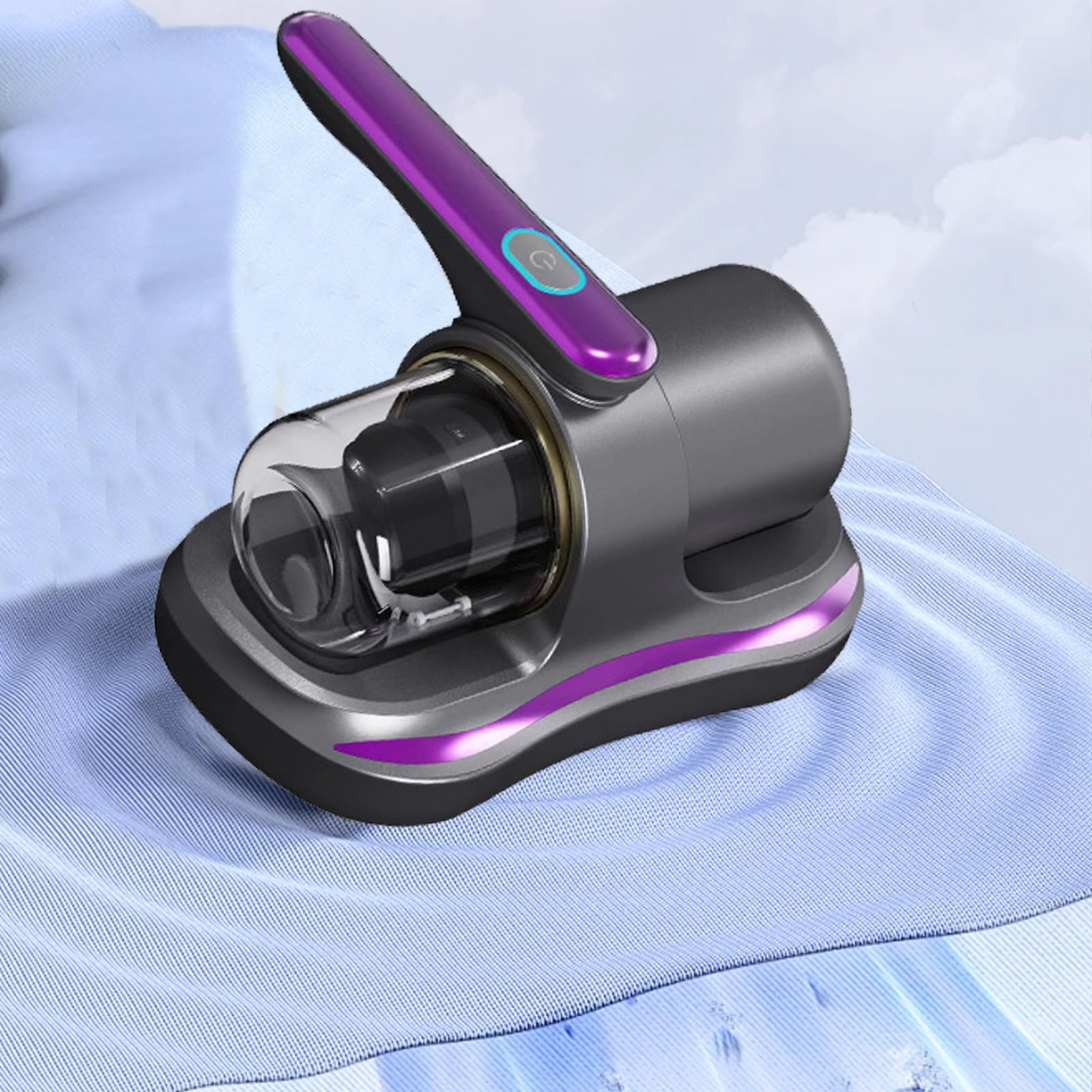 Aspiratore per acari da 100 W, per materassi e acari, con luce UV e contenitore per la polvere permanente per materassi, divani, cuscini, tappeti, altri tessuti