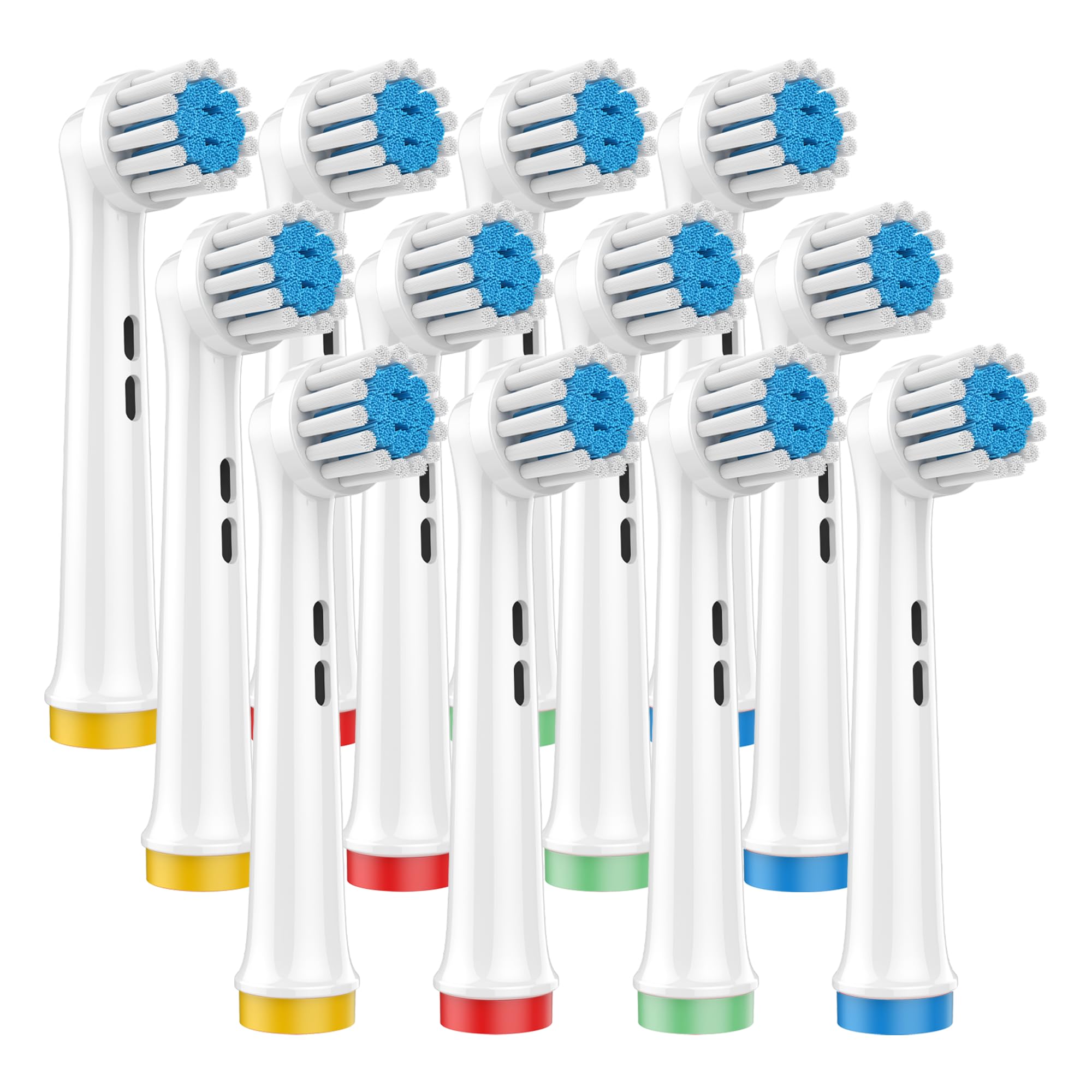 Sensitive Gums Toothbrush Heads 12 Pack Soft Replacement Heads with Premium Bristles Compatible with Oral-B Braun Pro 1000