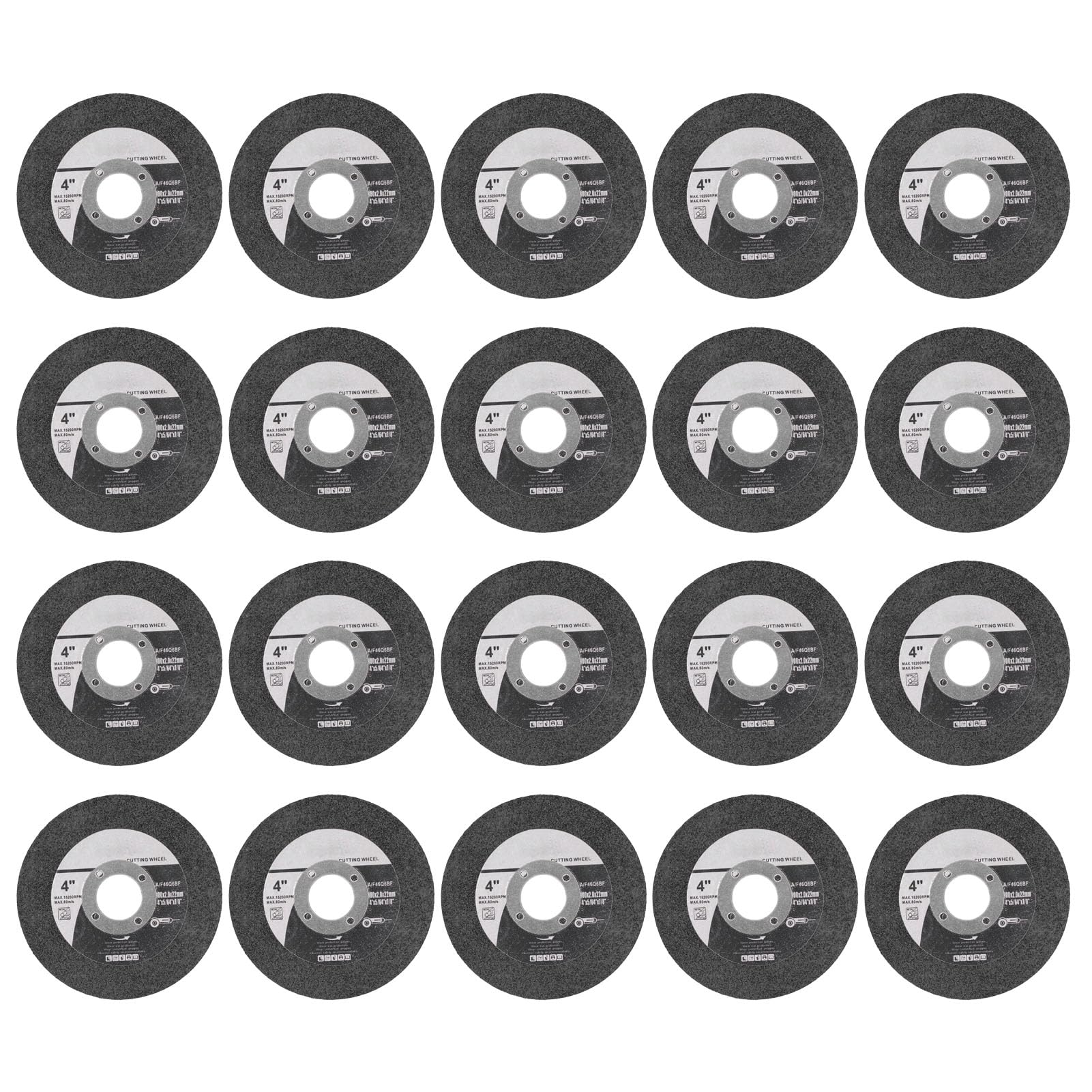 Disco de Lijado, 20 Piezas de Ruedas Cortadas, Disco de Rueda de Corte de 100 Mm de Diámetro Exterior Y 22 Mm de Diámetro Interior Disco de Corte Rápido Profesional para Amoladora Angular