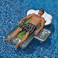 Vista 5 de Swimline Paquete combinado de flotadores para piscina con botella de rosa y cerveza