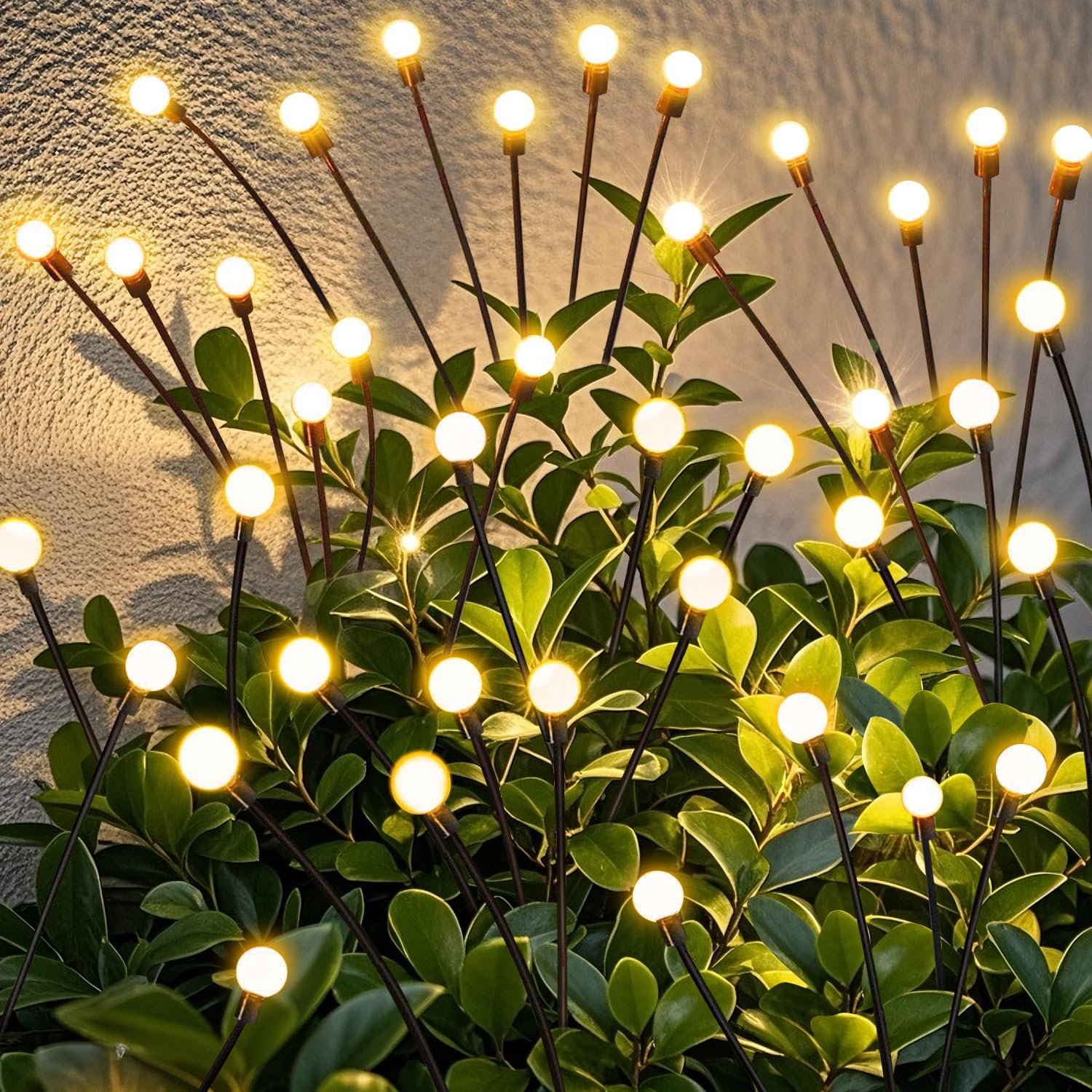 Solar Lights Outdoor Garden – 6 Pack 36 LEDs Solar Firefly Lights, Swaying Lights Waterproof, Solar Decorations for Yard Patio Pathway Lawn Gardening Gifts