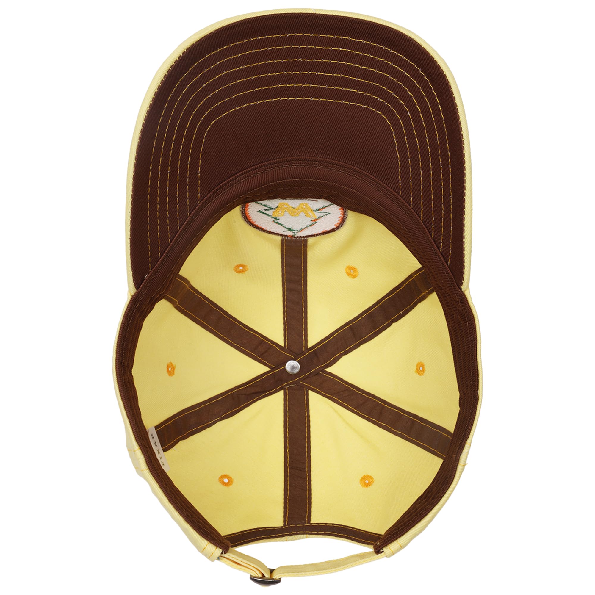 Disney Pixar Up Wilderness Explorer - Gorra de béisbol Ajustable de algodón con ala Curvada, Amarillo, Talla única