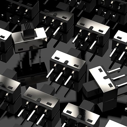 Miniatura 4 de Interruptores deslizantes verticales Micro High Knob 3 Pin 2 Posición 1P2T SPDT Montaje en panel AC 125V 2A