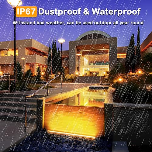 Miniatura 3 de adlkirg Luz de pared para arandela de pared, barra de luz LED blanca cálida de 36 W, 4 pies, 2700 K, 120 V, 3850 lm, IP67, luces LED impermeables