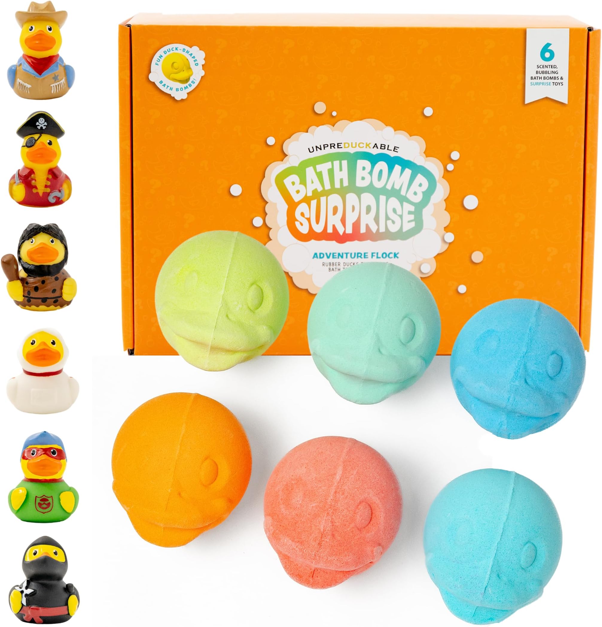 Amazon.com: Unpreduckable Bath Bomb Surprise, Duck Shaped Bath Bombs ...