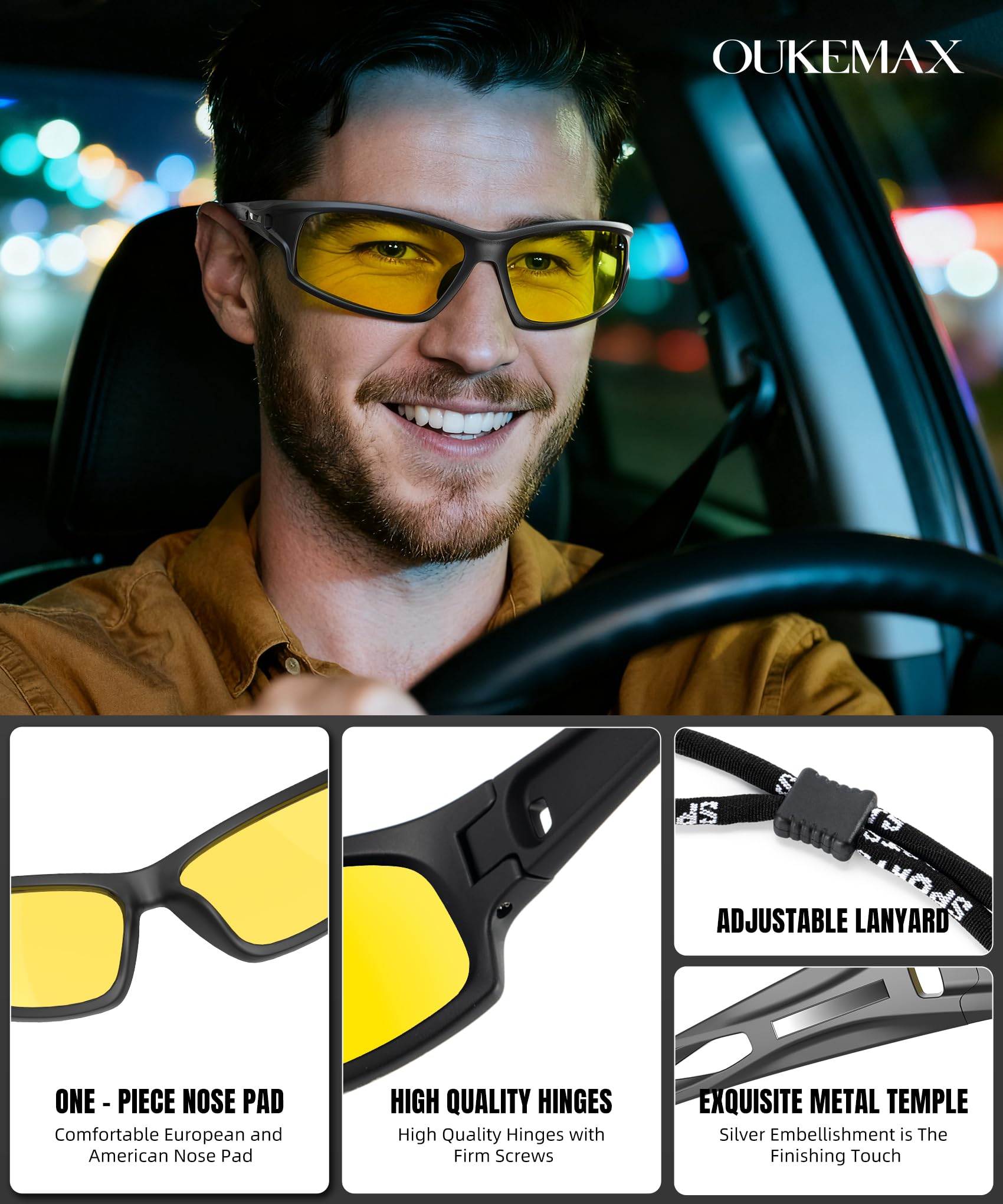Gafas de sol polarizadas para hombre, gafas de sol deportivas para mujer, protección UV400 para pesca, correr, conducir