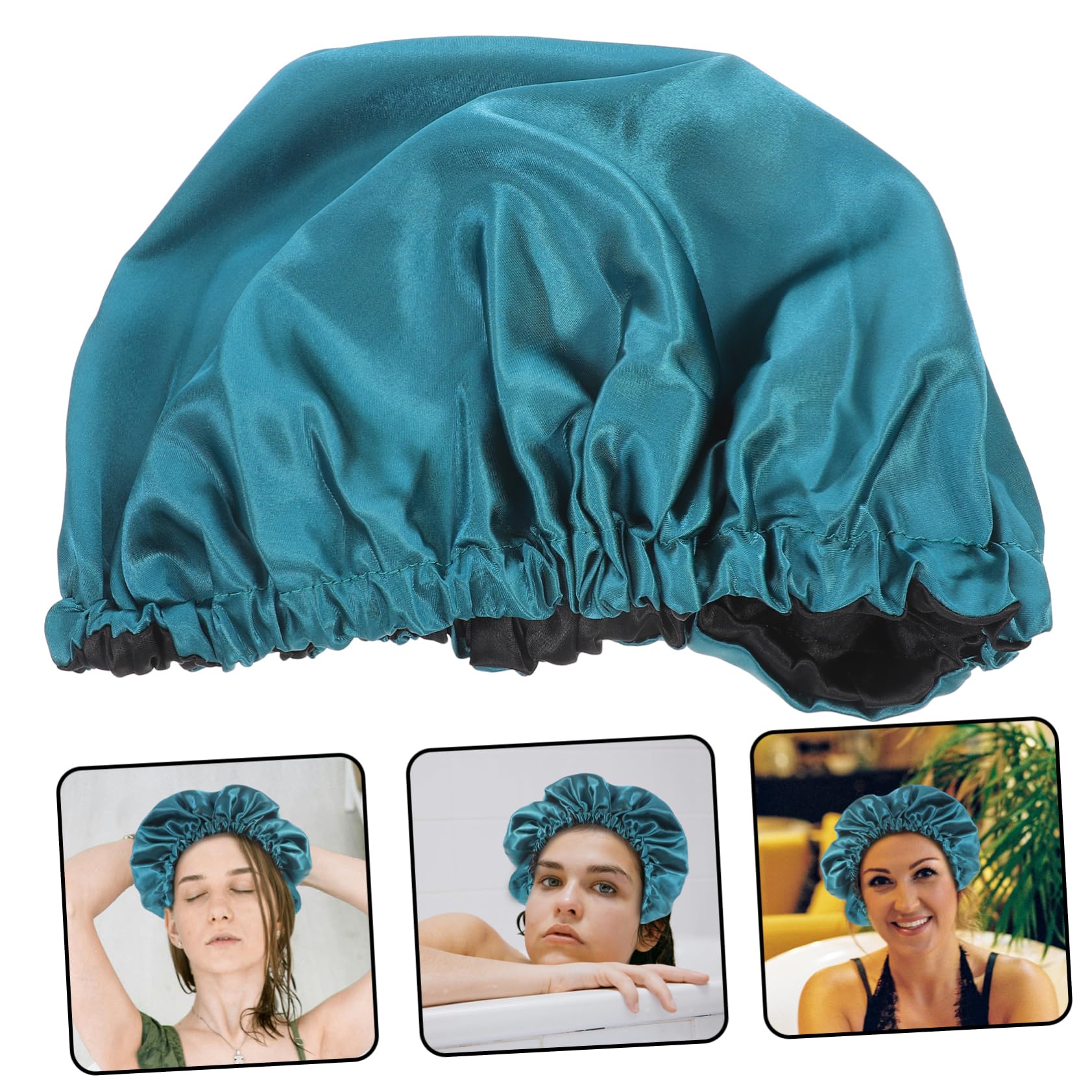 FOMIYES 5 Stück Duschhaube Damen Saunahut Badekappe Duschhaube Für Zöpfe Große Für Damen n Haarabdeckung Für Wiederverwendbare Duschhut Für