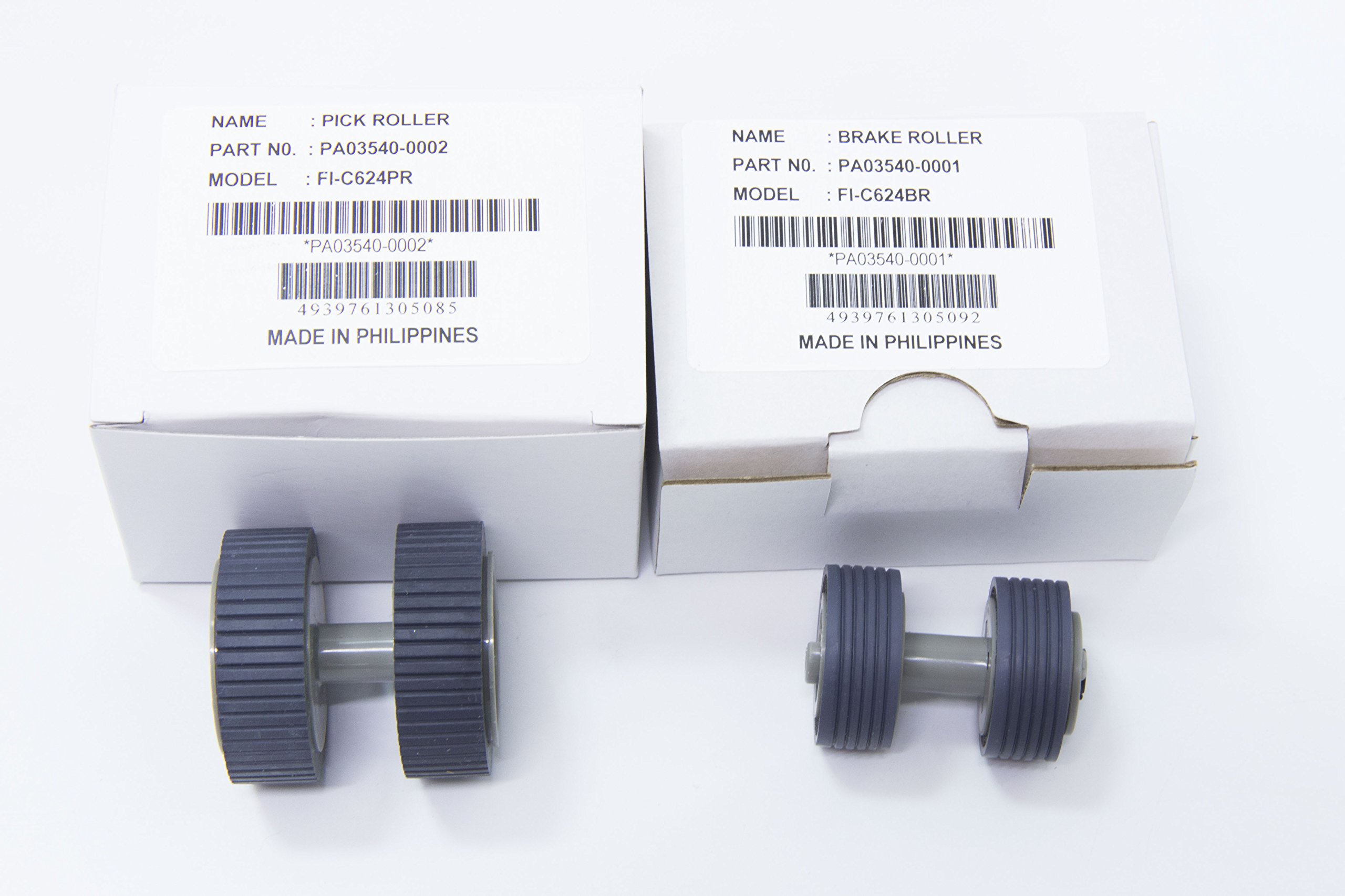 Yanzeo PA03540-0001 PA03540-0002 - Rodillo de selección de escáner para Fujitsu Fi-6130 Fi-6140 Fi-6230 Fi-6230Z Fi-6240Z Fi-6140Z