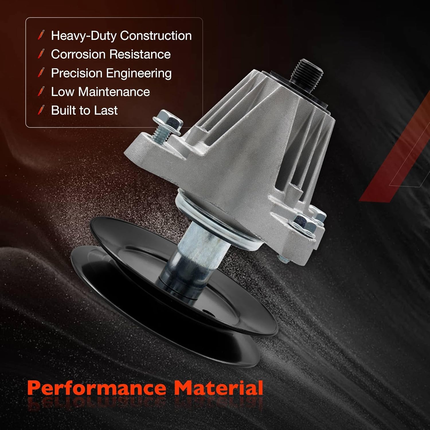 Deck Spindle Assembly Fit for Cub Cadet, MTD, Craftsman, Troy Bilt 50-Inch Deck Mowers - Fits ZT1-50, ZT2-50, Z5600, Z5650, Mustang Z50 - Includes Bolts & Threads- Replaces 618-09256, 618P09256
