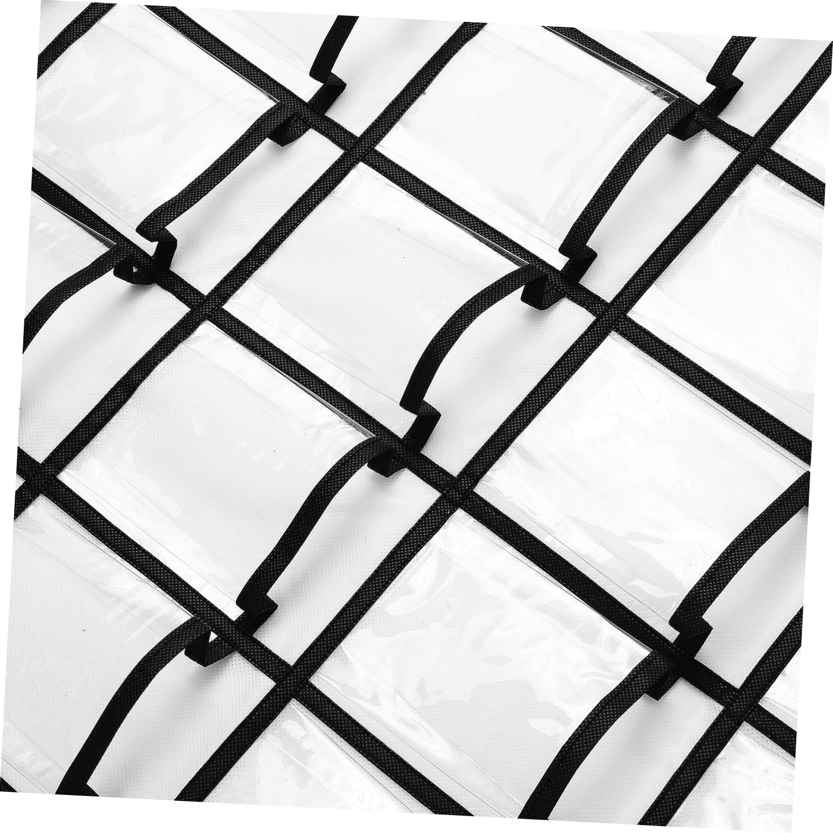 Organizador Colgante de Bolsillos para Puerta Blanco PVC Transparente