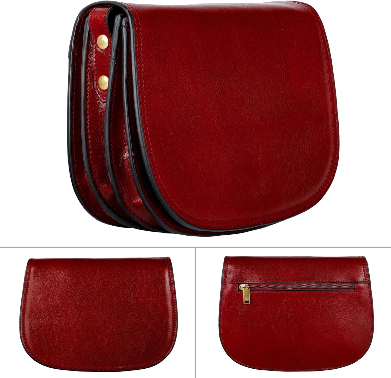 Time Resistance Leather Cross Body Bag for Women Shoulder Bag Messenger Purse Gift Box Included - Image 4