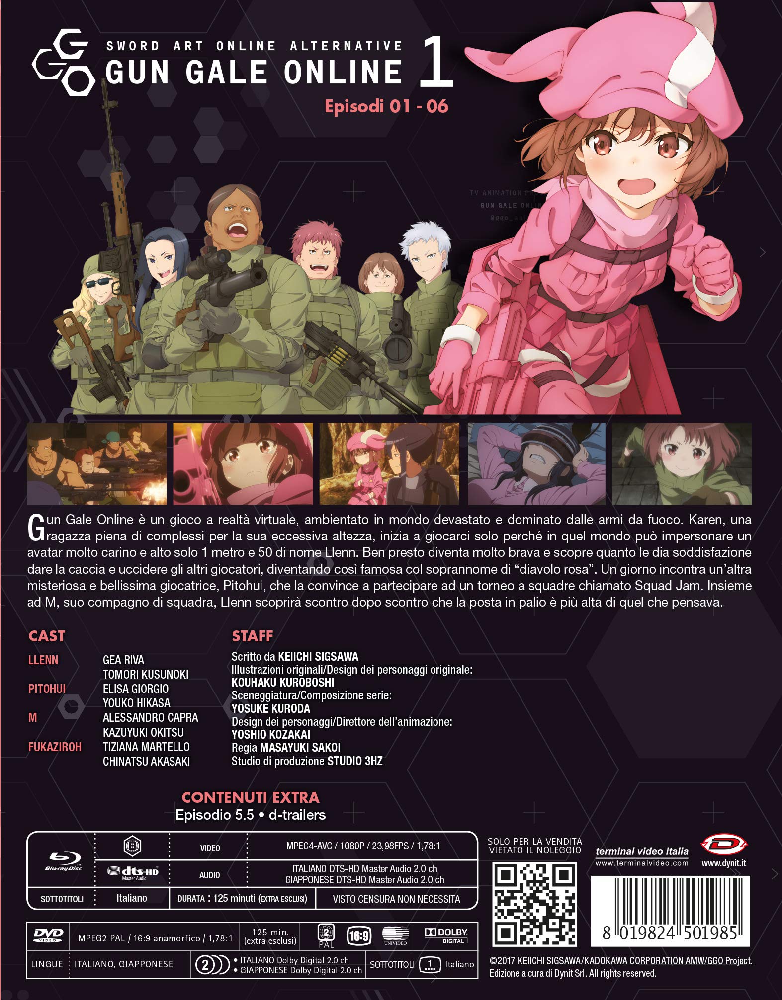 Sword Art Online Alternative Gun Gale Online St.1 (Eps 01-06) (Br+Dv) (Ltd)